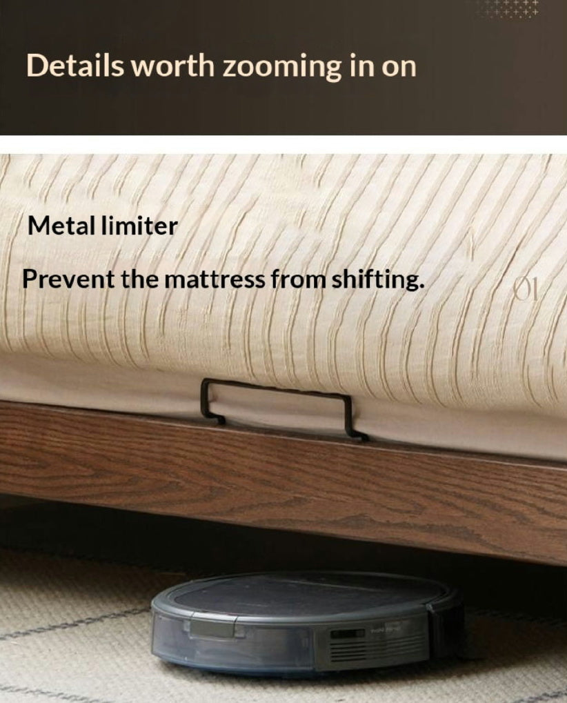 Oak Solid Wood Bed Modern