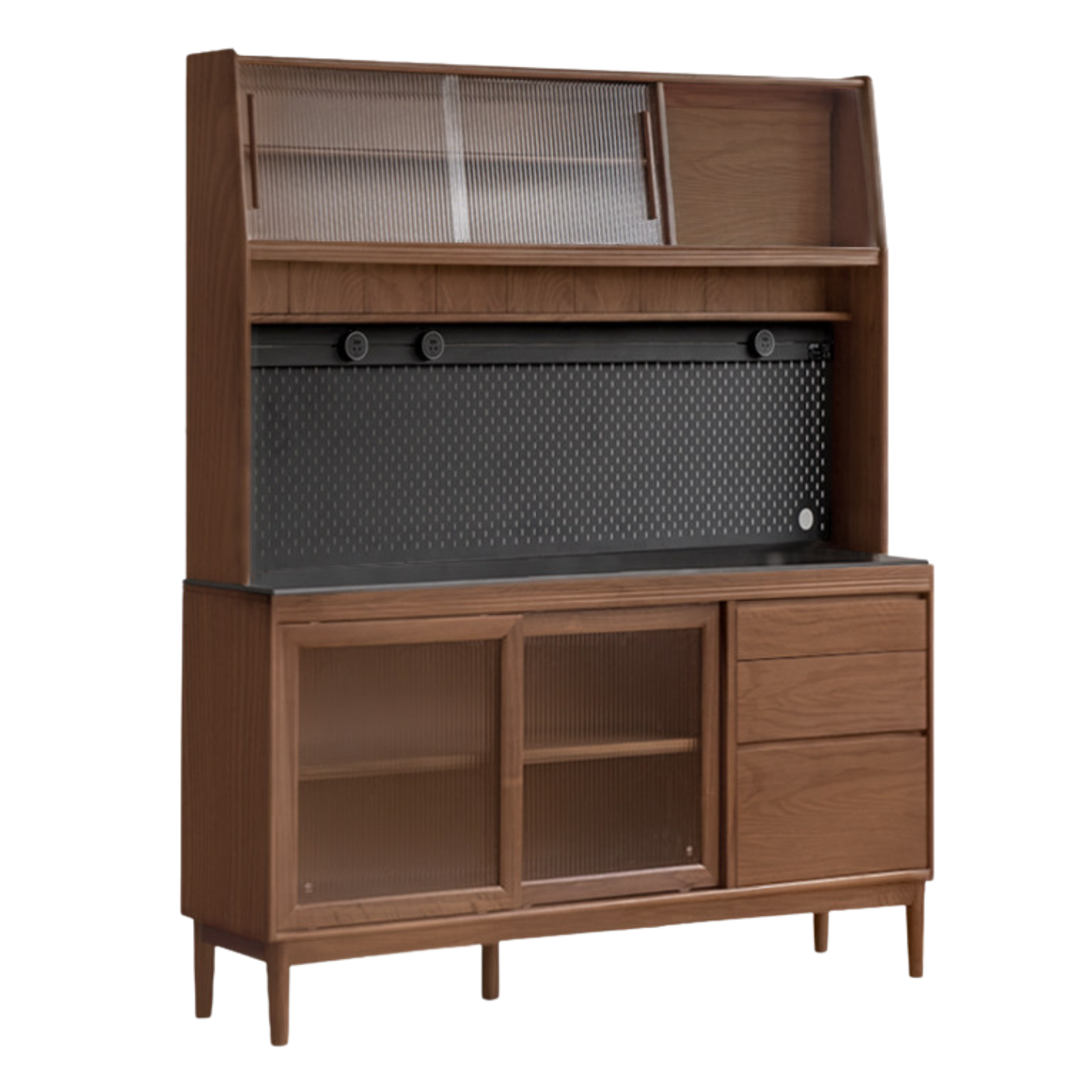 Black Walnut, Oak, Sandalwood, Ash, White Ash Solid Wood Rock Board Sideboard