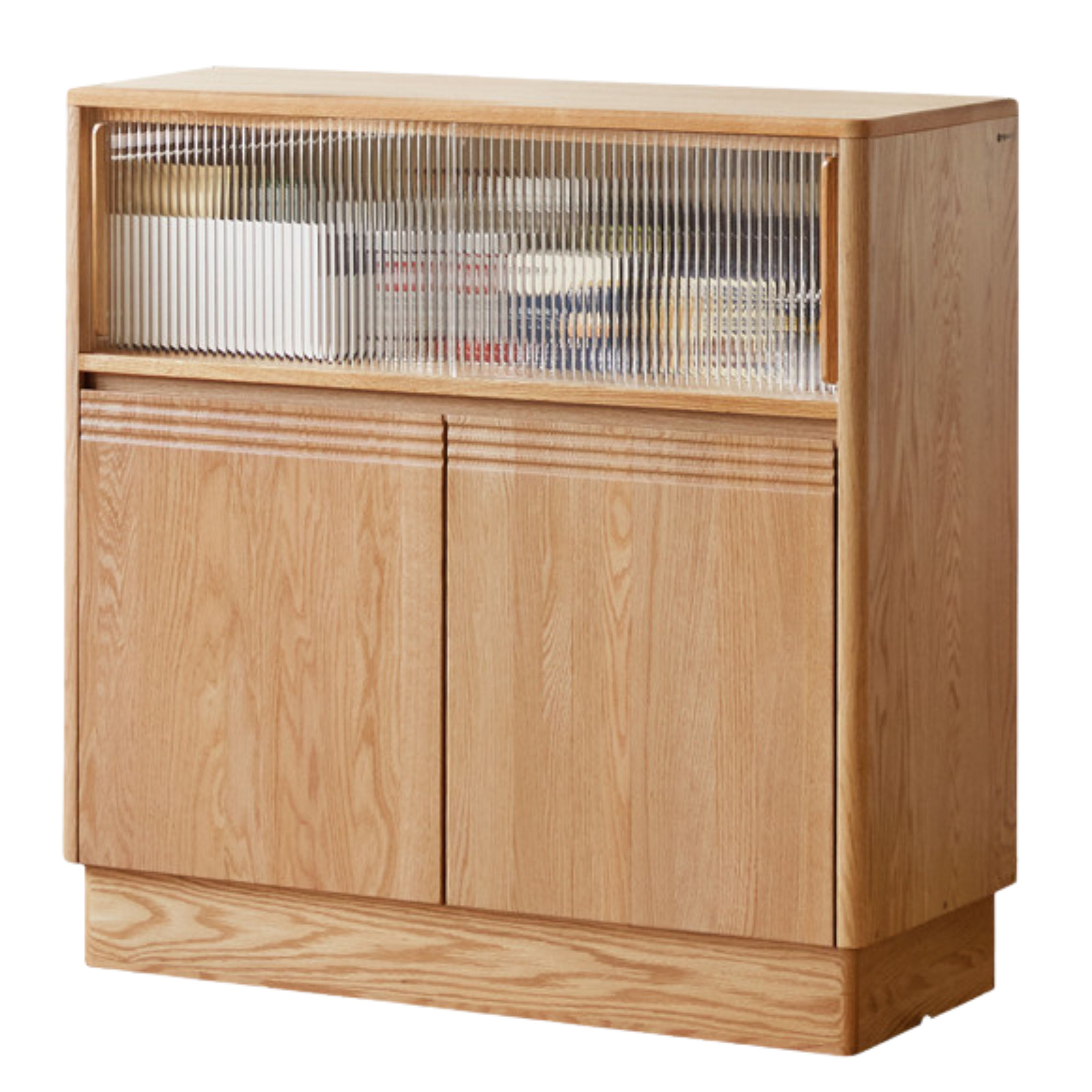 Oak Solid Wood Retractable Rock Plate Bar Table