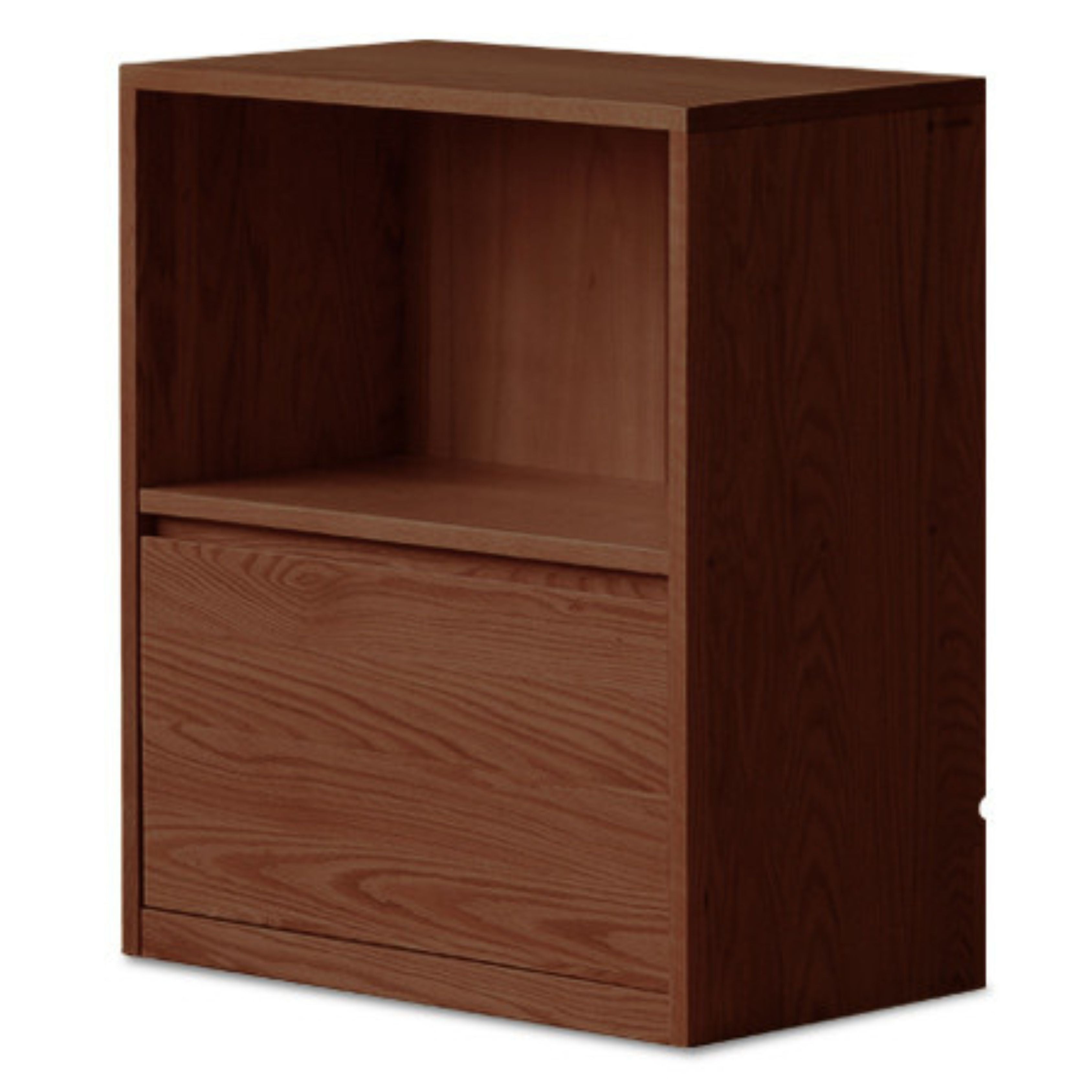 Black Walnut, Rubberwood Solid Wood Low Bookshelf Combination Floor-Standing Cabinet