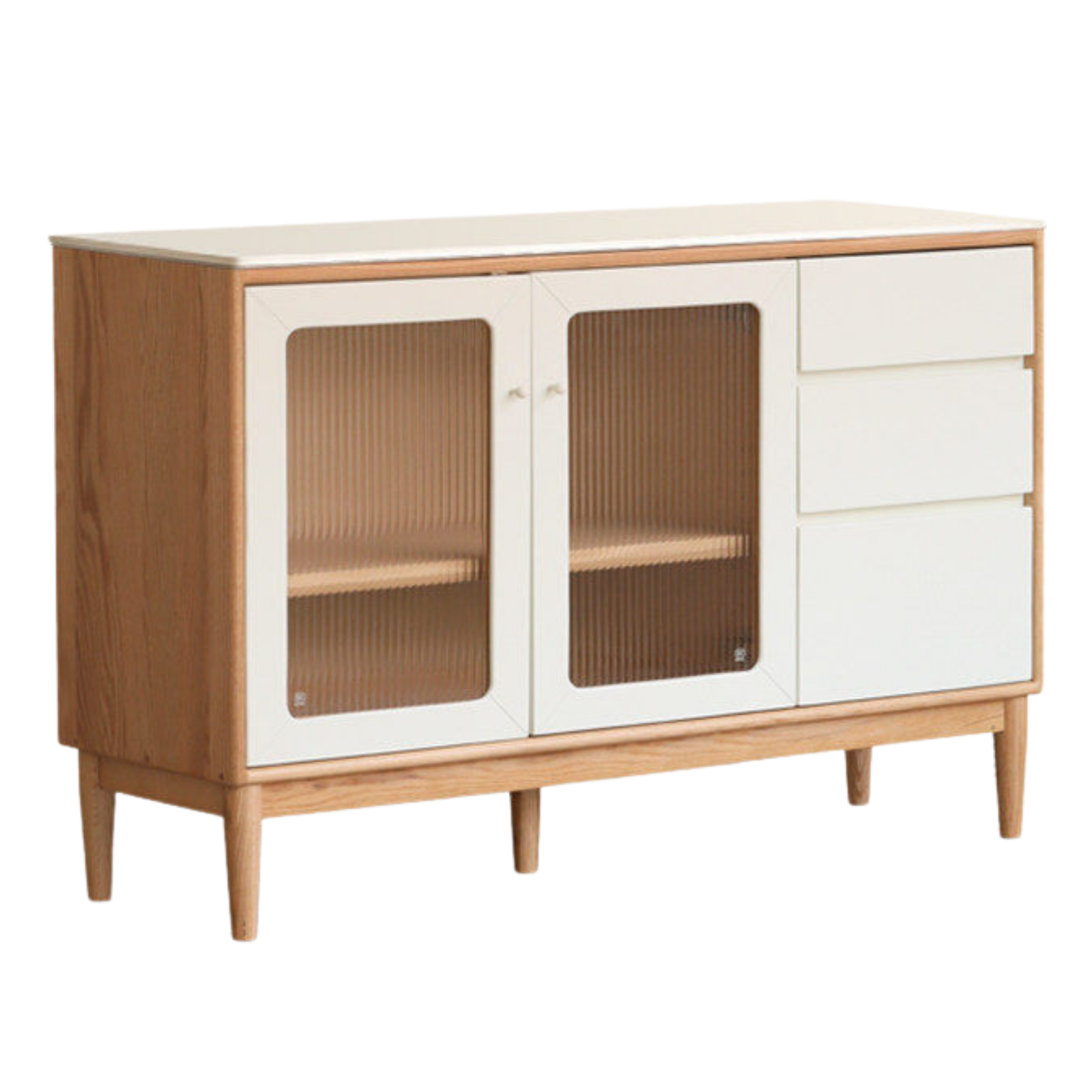 Oak Solid Wood Rock Board Sideboard