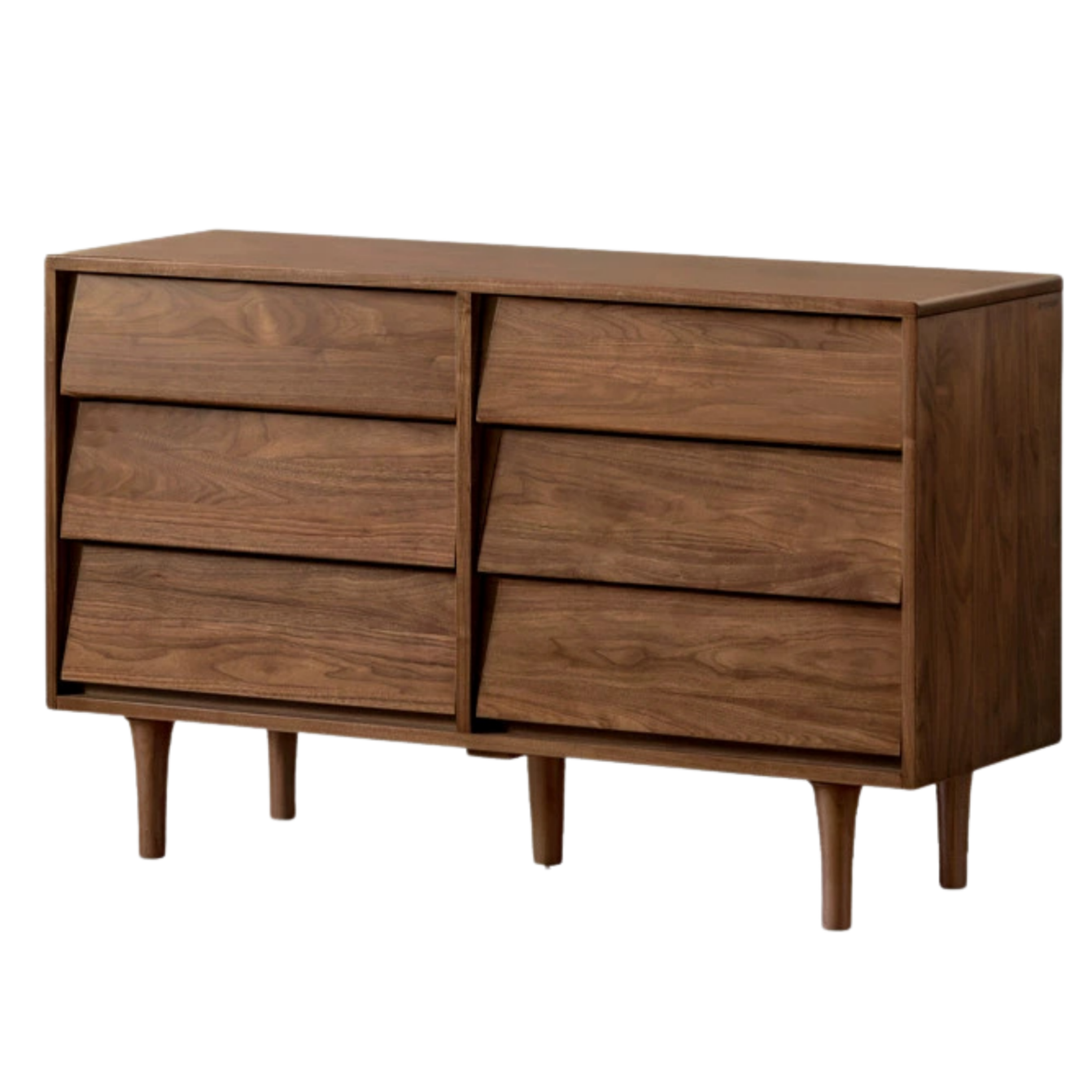 Black Walnut Solid Wood antique Style Chest of Drawers