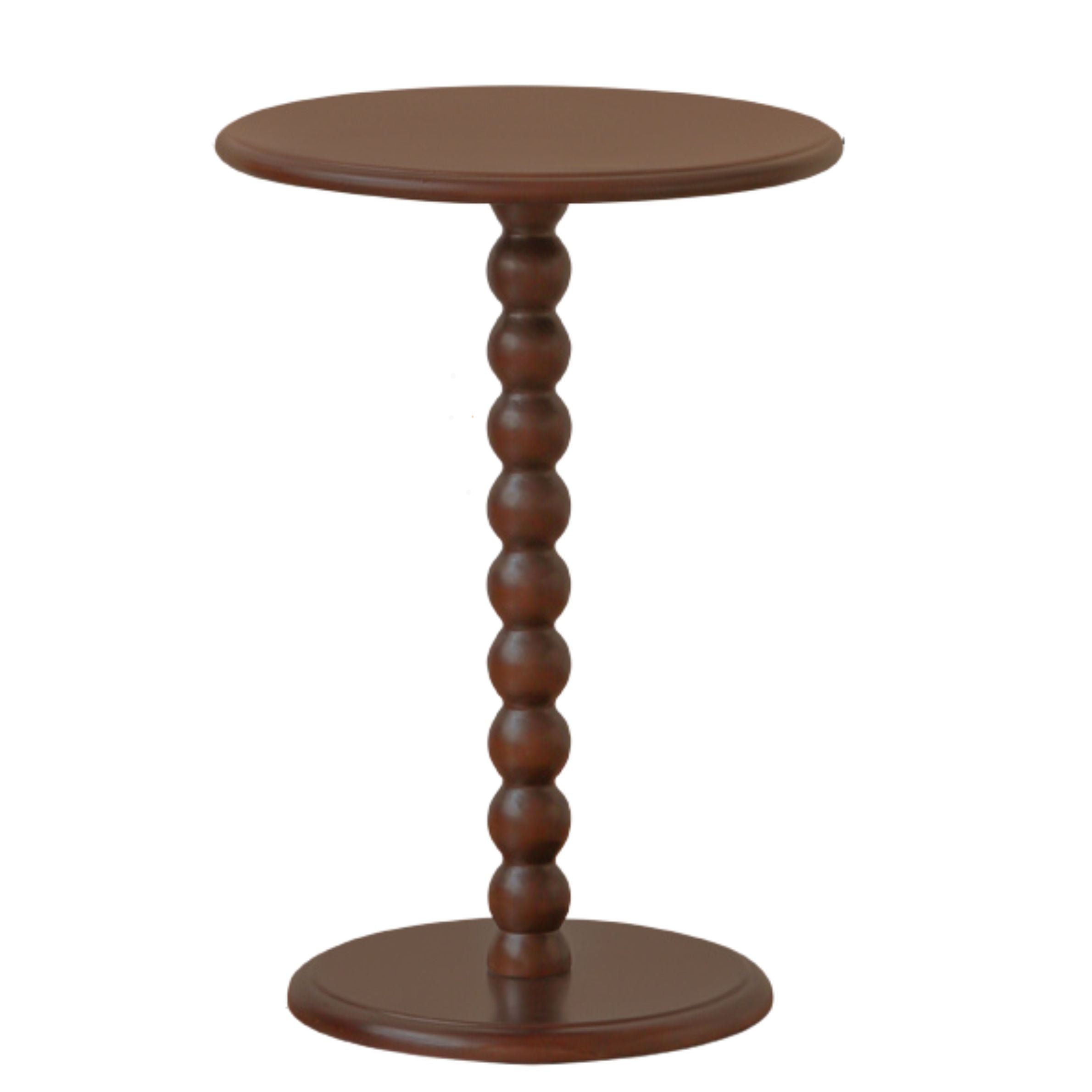 Black Walnut, Poplar, Solid Rubberwood American Retro Side Table.