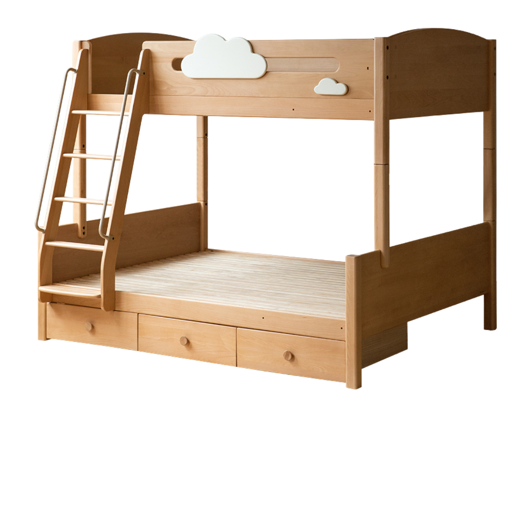 Beech Solid Wood Children's Bunk Bed