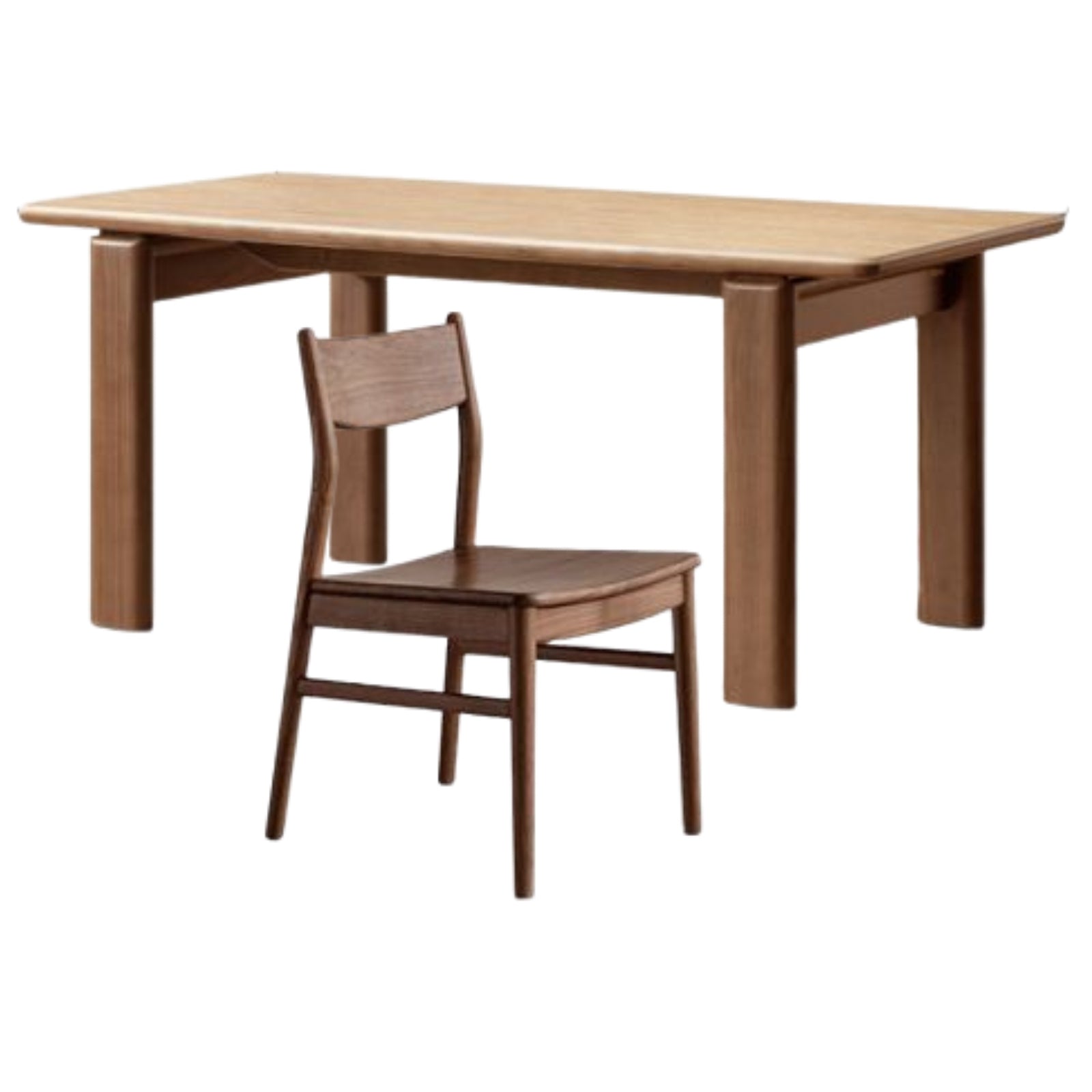 Black Walnut Solid Wood Dining Table Light Luxury Style