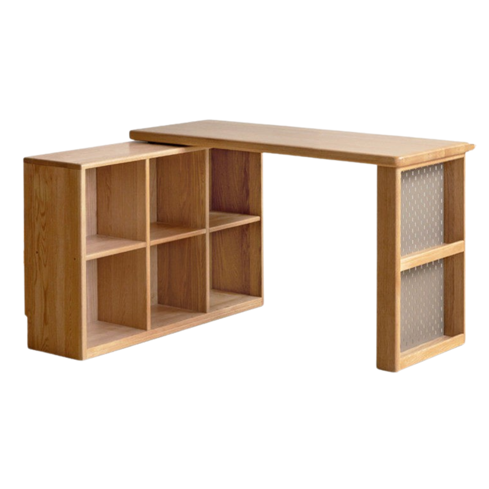 Oak Solid Wood Simple Corner Desk