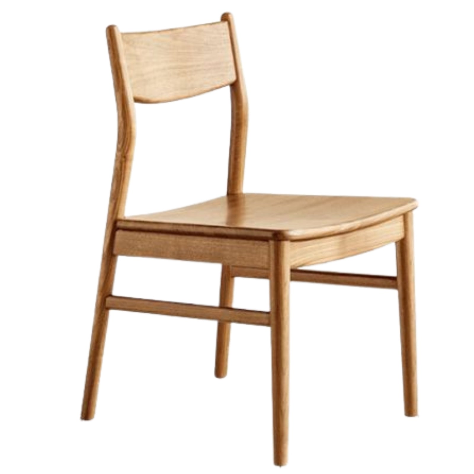 Set 4 Pcs Black, Walnut, Ash, Oak, Beech, Sandalwood Solid Wood Dining Chair