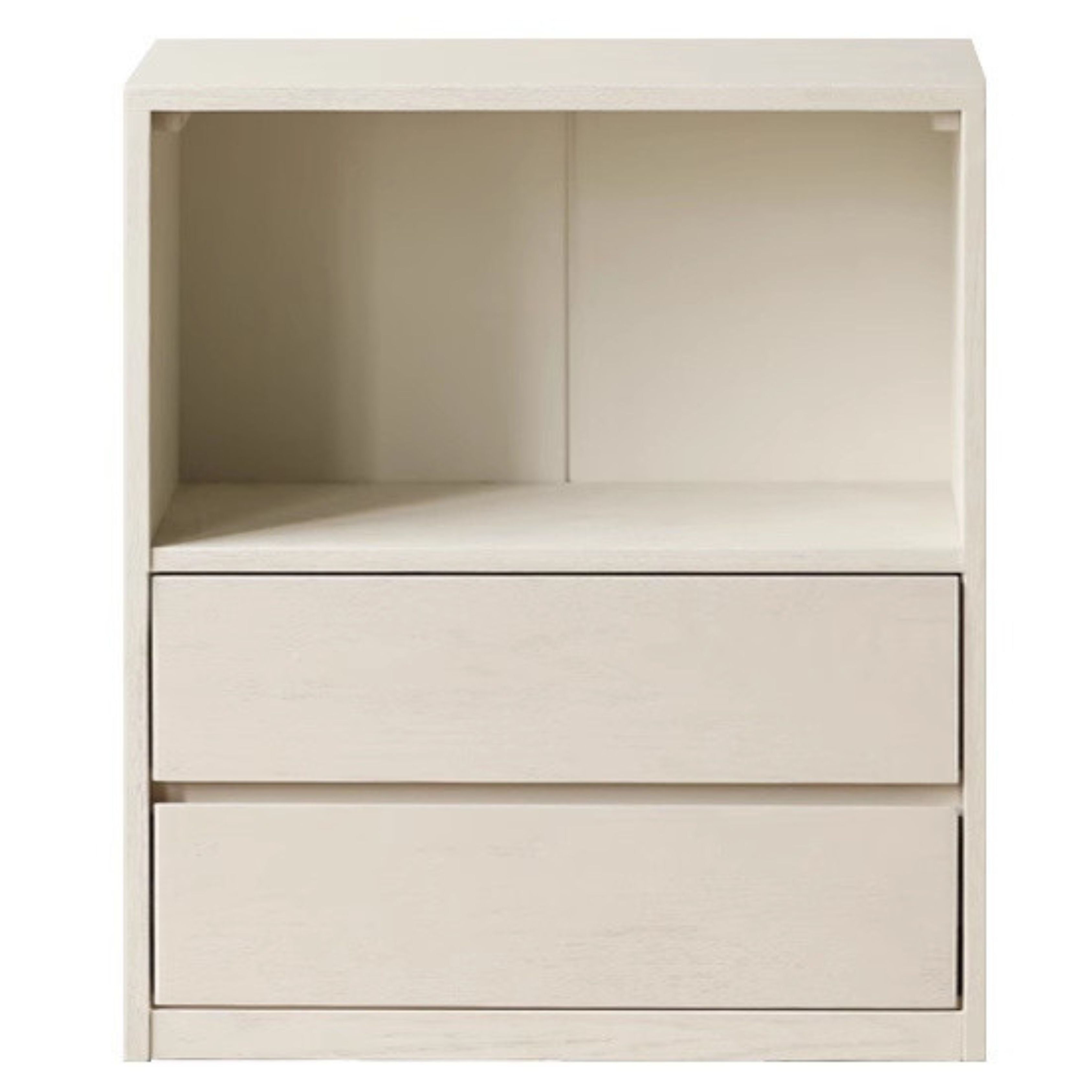 Oak Solid Wood Bookcase Cream Office Desk