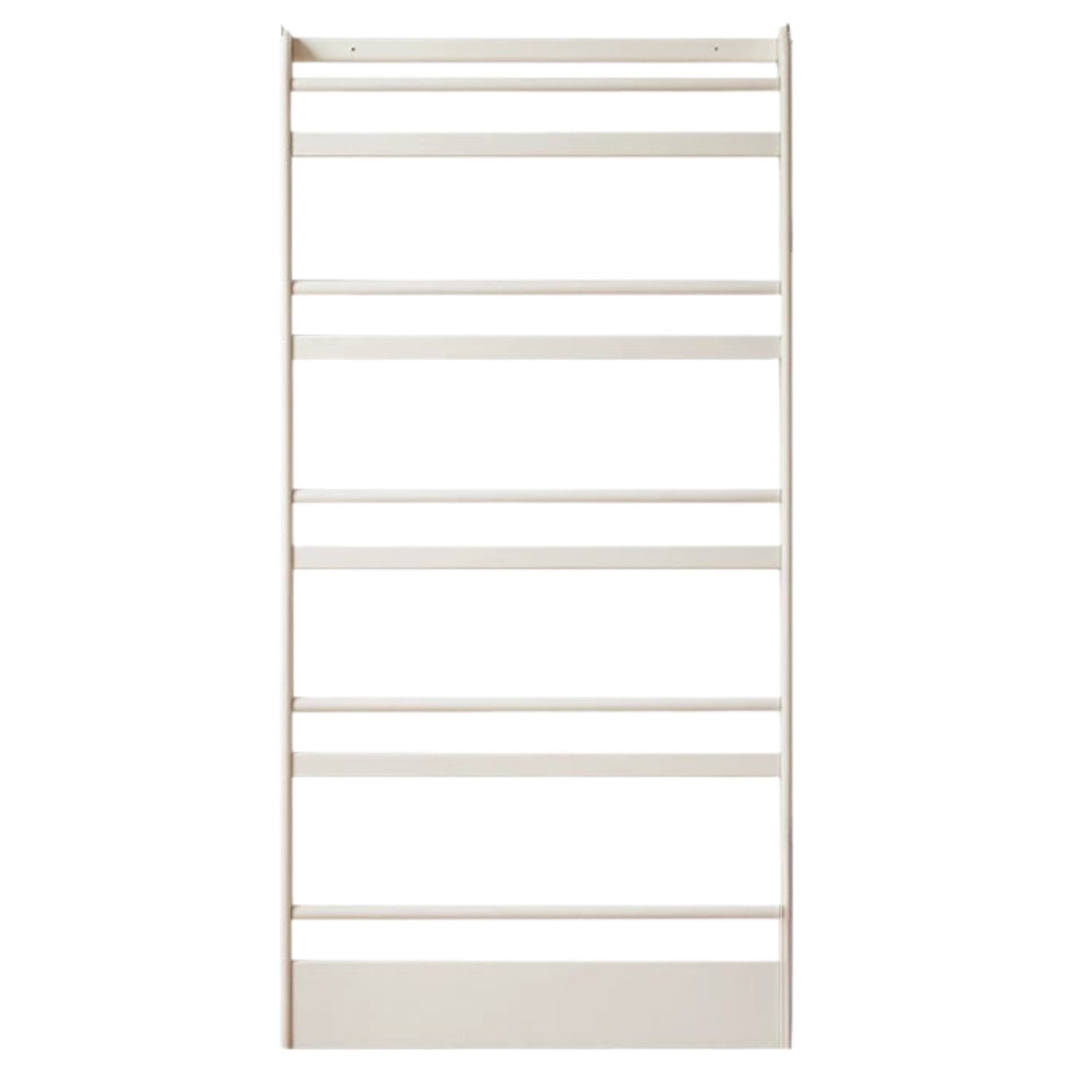 Solid RubberWood Cream Style Corner Bookshelf