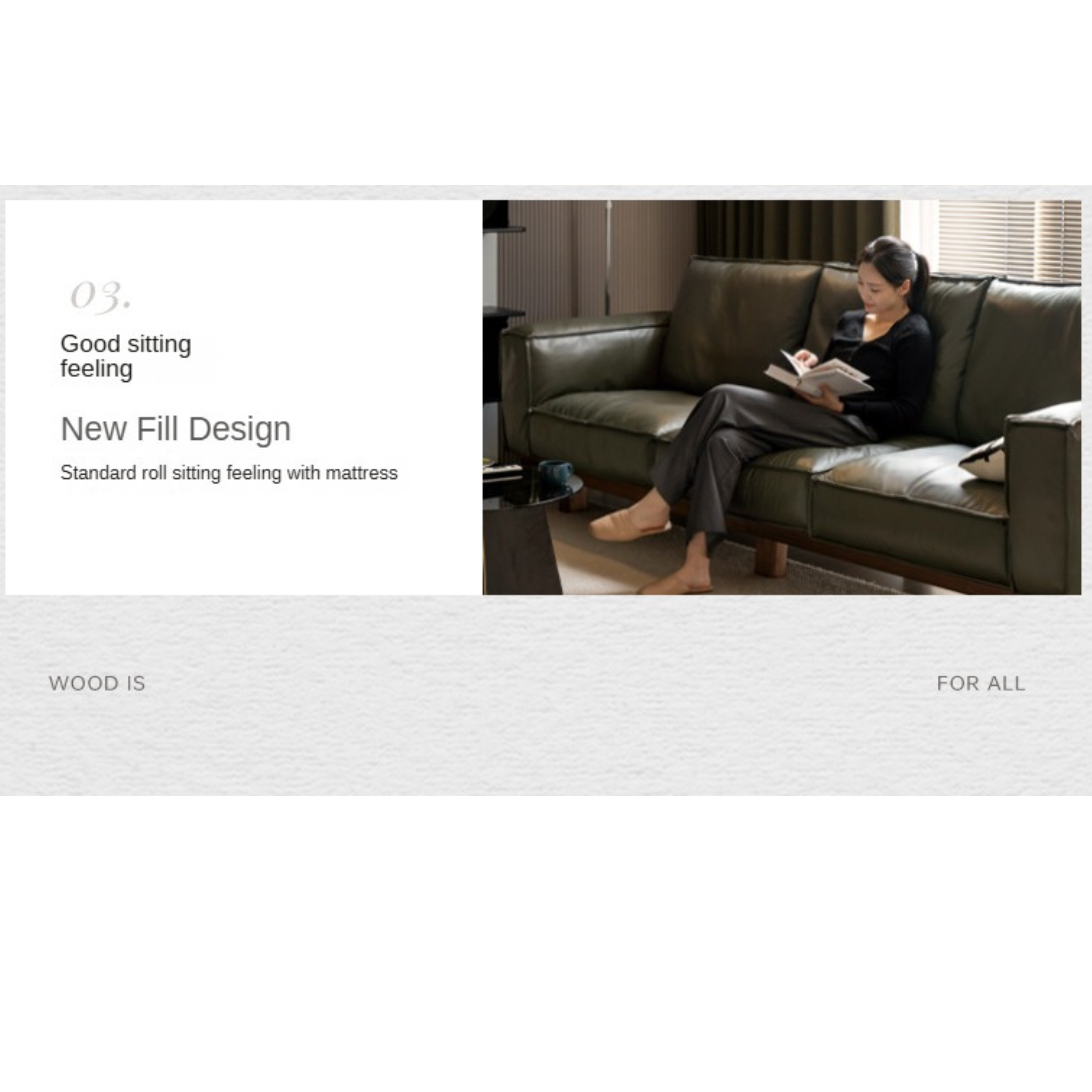 Black Walnut Solid Wood Leather Sofa.