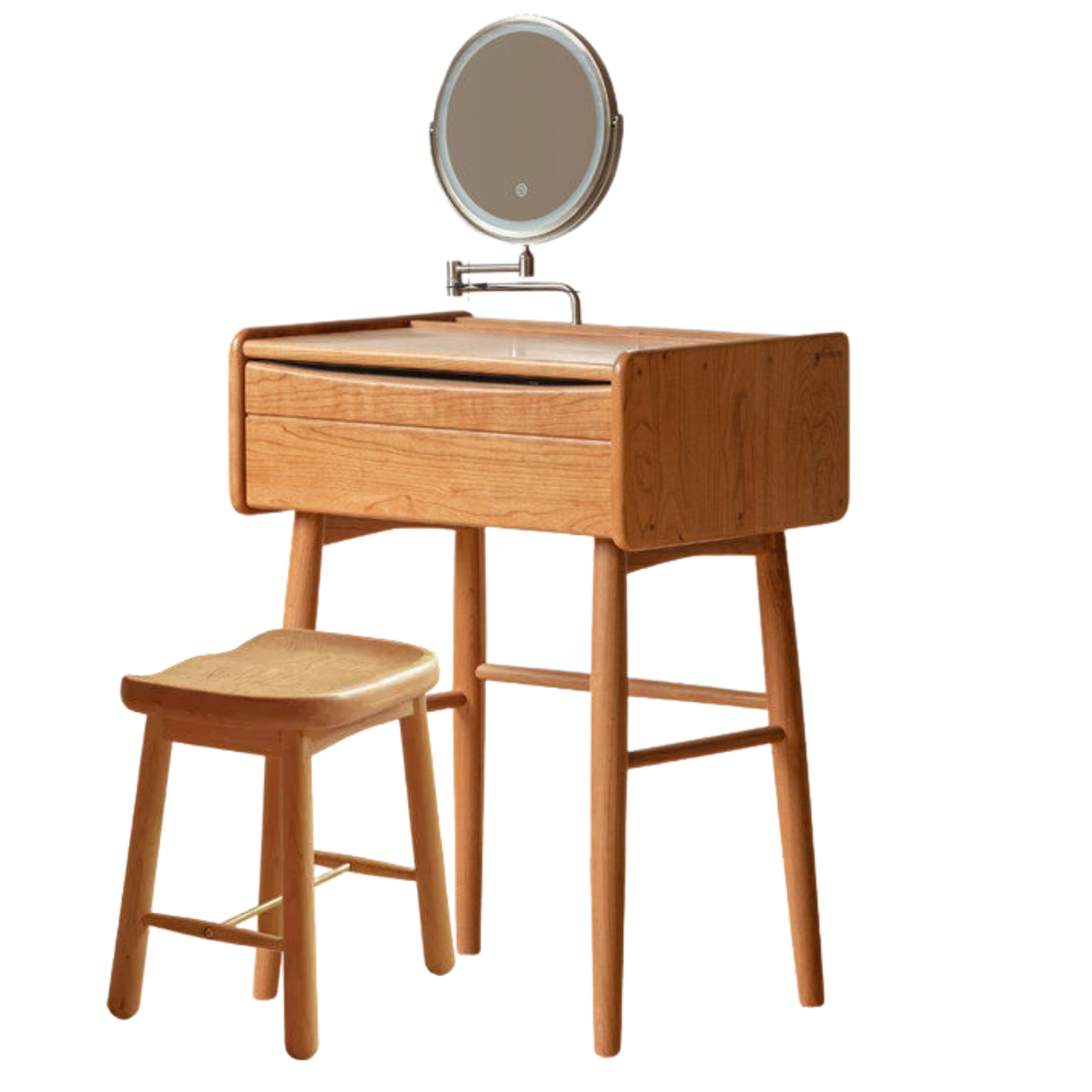 Cherry Solid Wood Small Vanity Table.