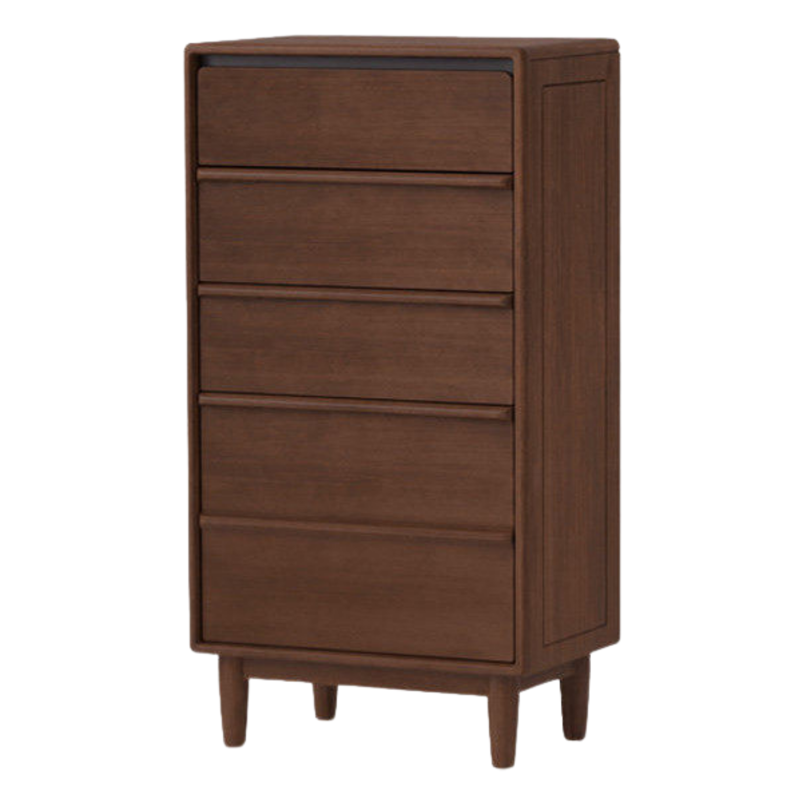 Black Walnut, Sandalwood Solid Wood, Solid Longan Hardwood Italian Light Luxury Chest of Drawers