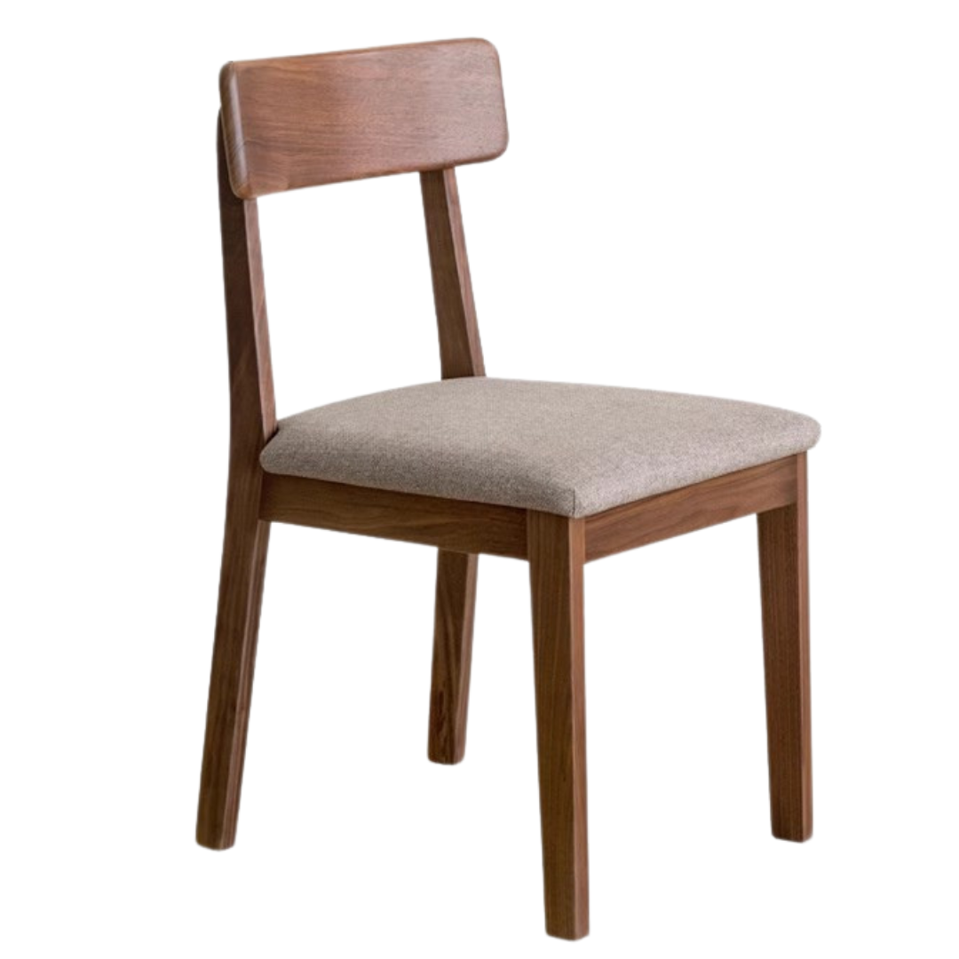 Set 4 pcs Black Walnut, Ash, Oak, Solid Rubberwood Chair