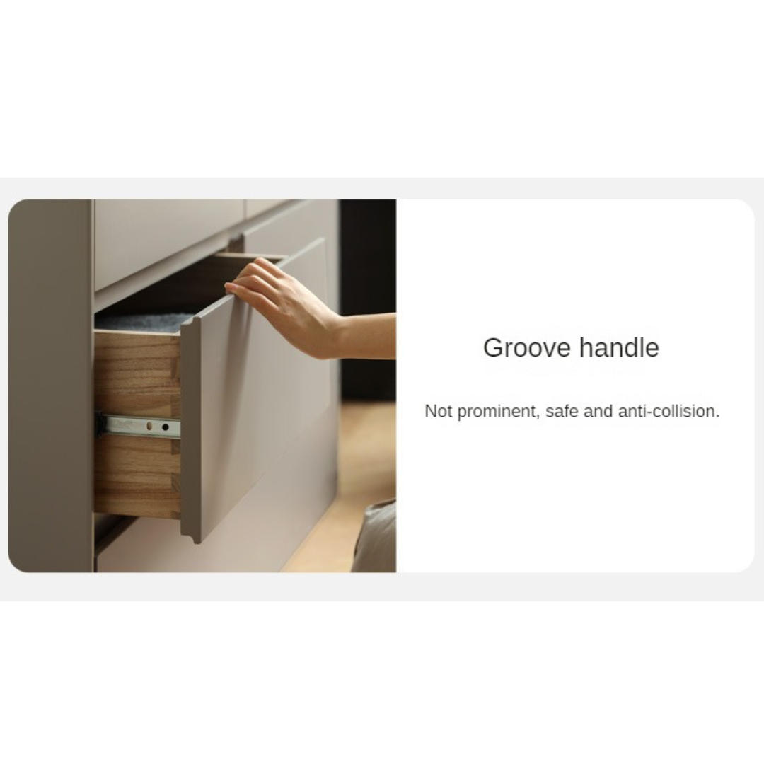 Poplar, Oak Solid Wood Telescopic Vanity Table Three Drawers.