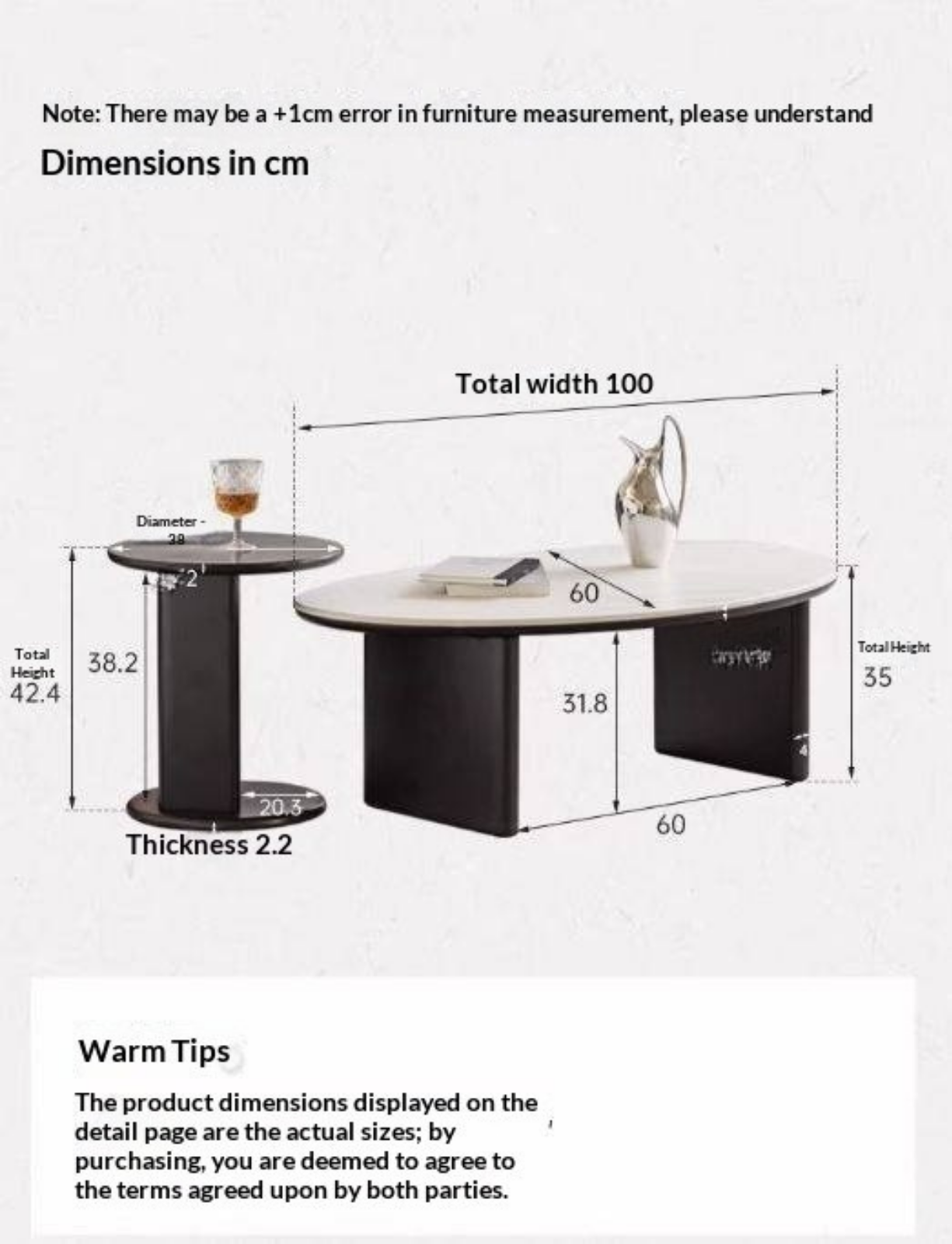 Ash Solid Wood Nordic Aesthetic Top Slab Coffee Table