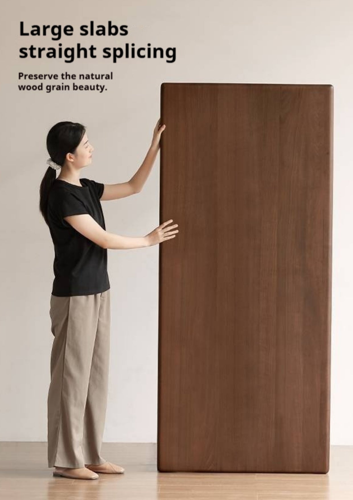 Black Walnut Solid Wood Rectangular Dining Table