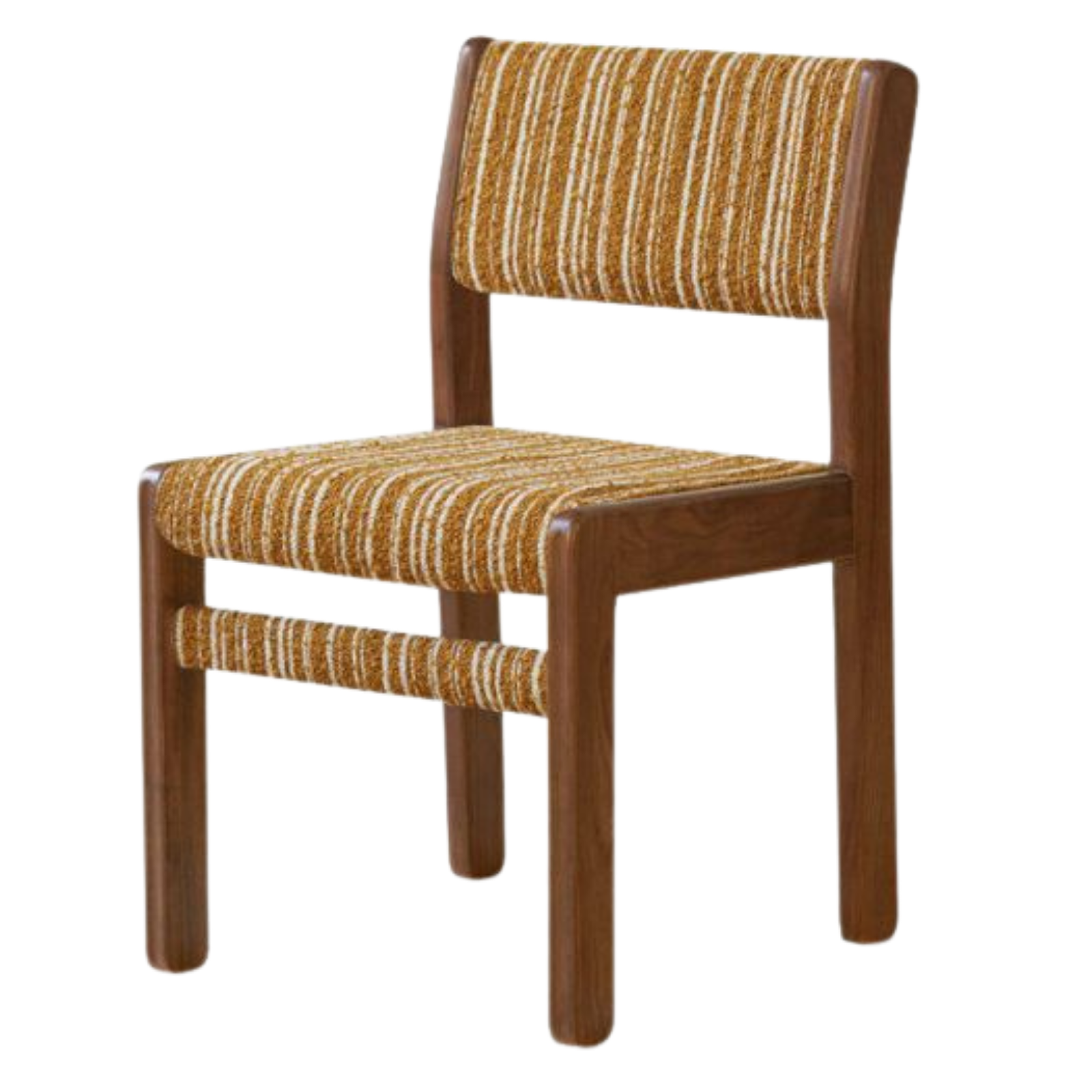 4 pcs -Black Walnut, Oak Solid Wood Modern Minimalist Block-Leg Dining Chair