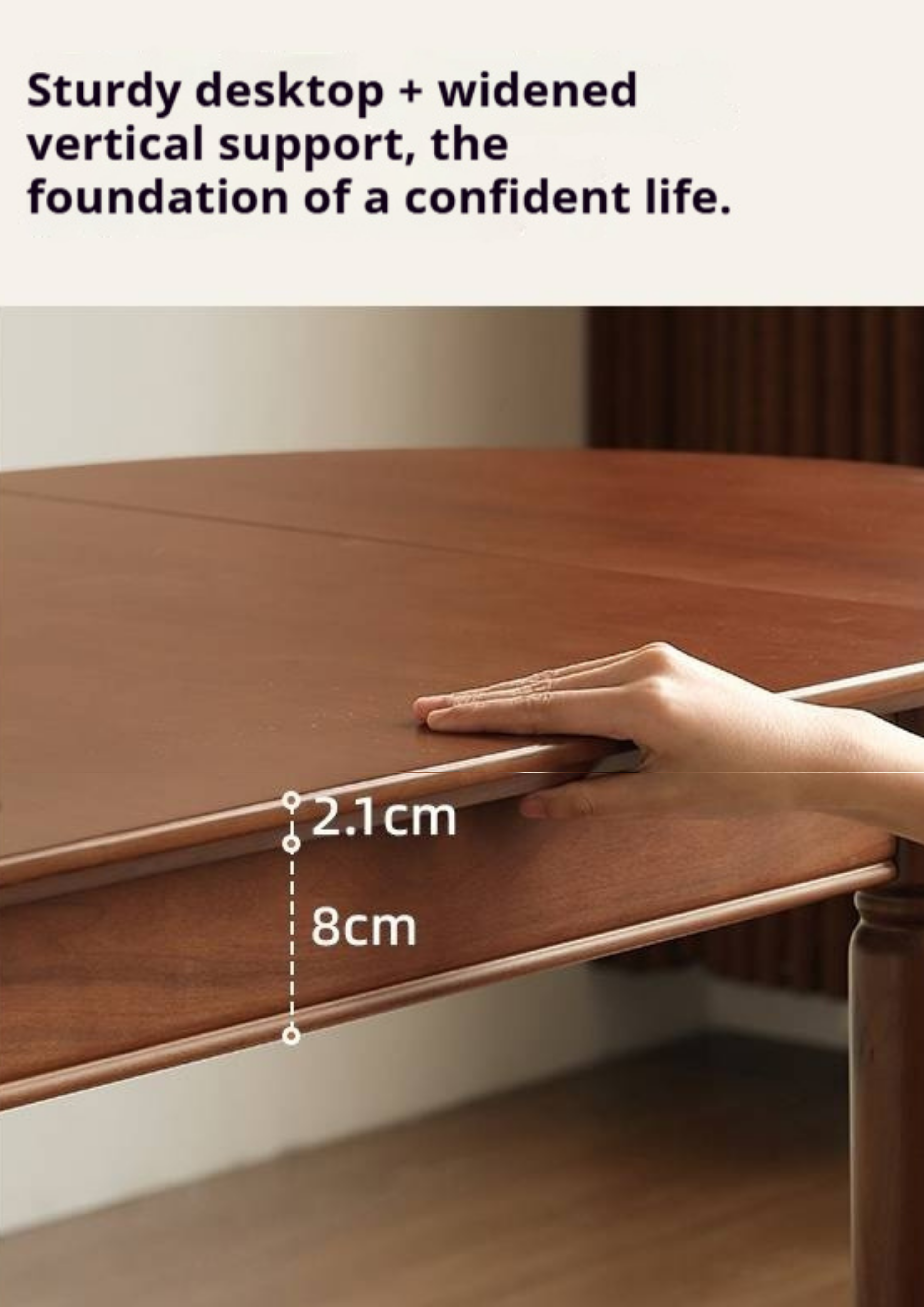 Tulipwood Solid Tulipwood Retro Dining Table