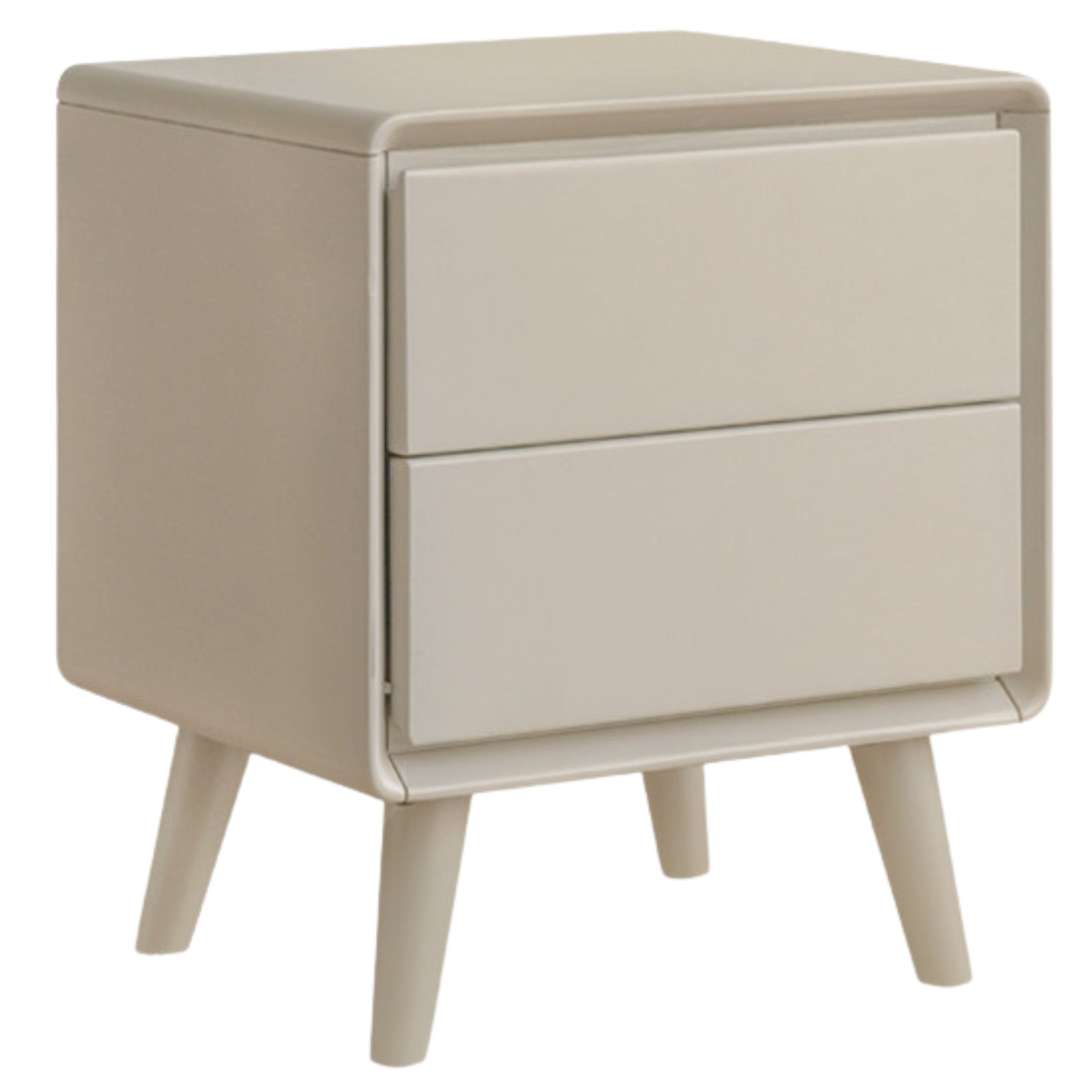 Tulipwood Solid Wood, Solid Rubberwood Modern Nightstand.