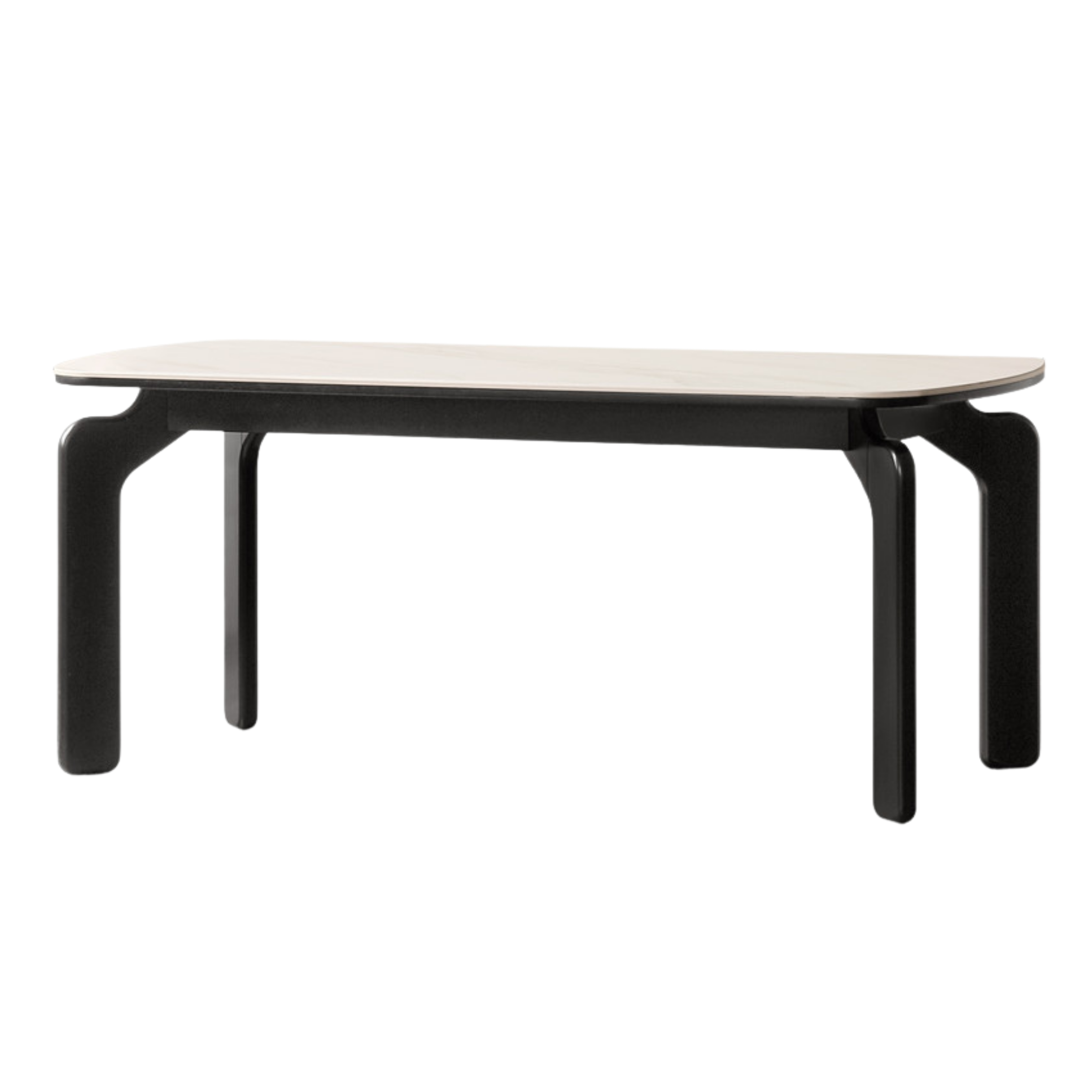 Solid Rubberwood Rock Board Dining Table