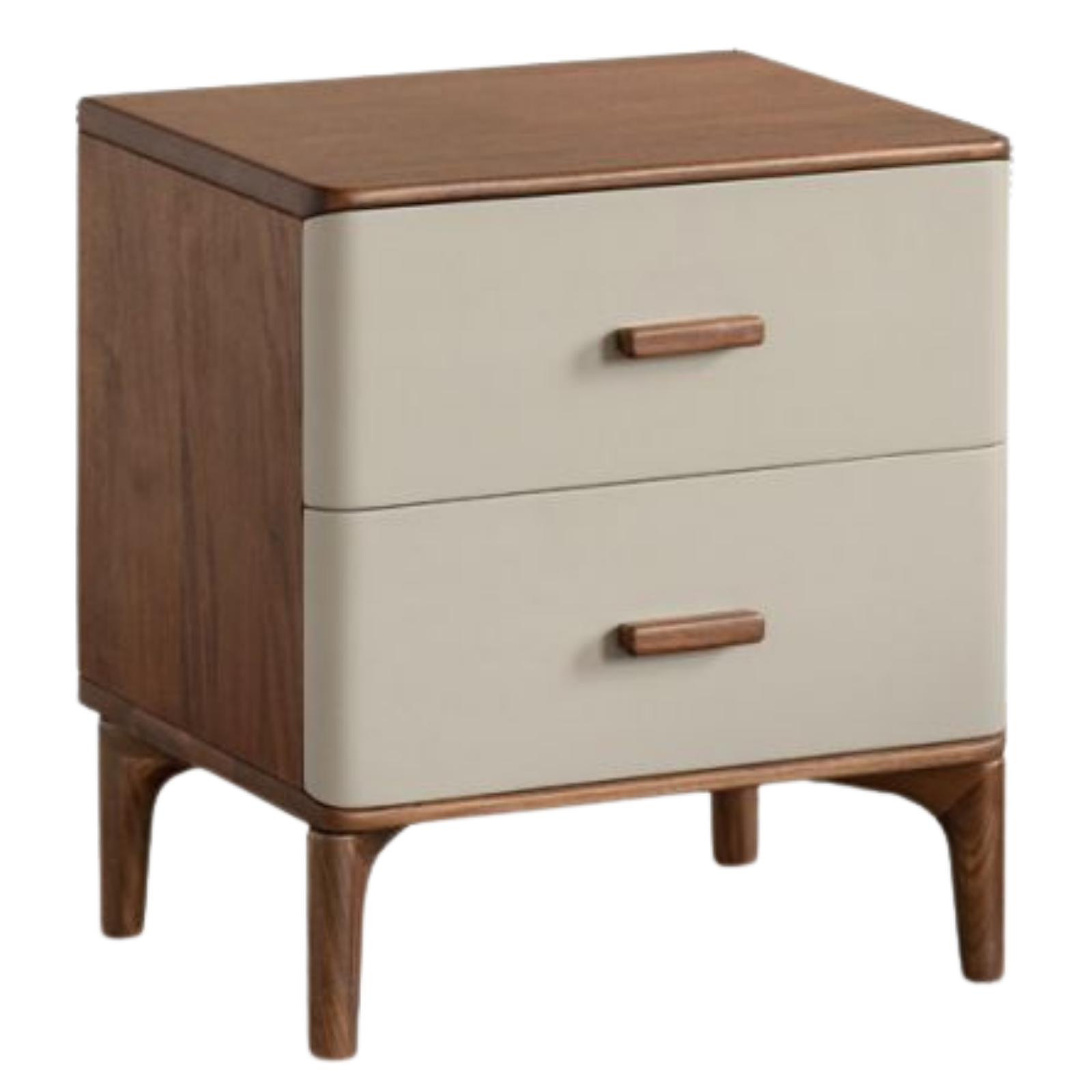 Black Walnut Solid Wood Italian Light Luxury Nightstand