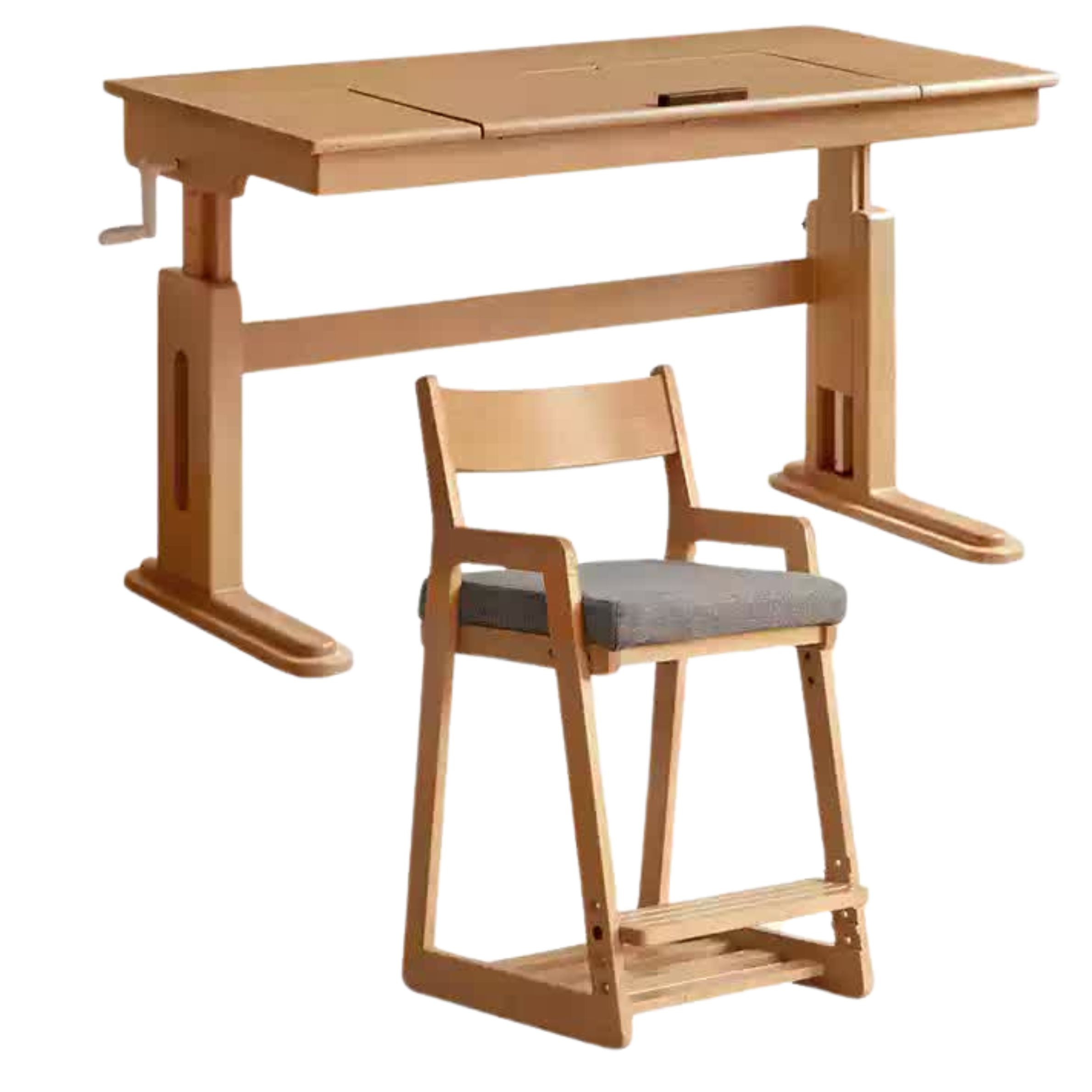 Beech Solid Wood Children's Study Table.