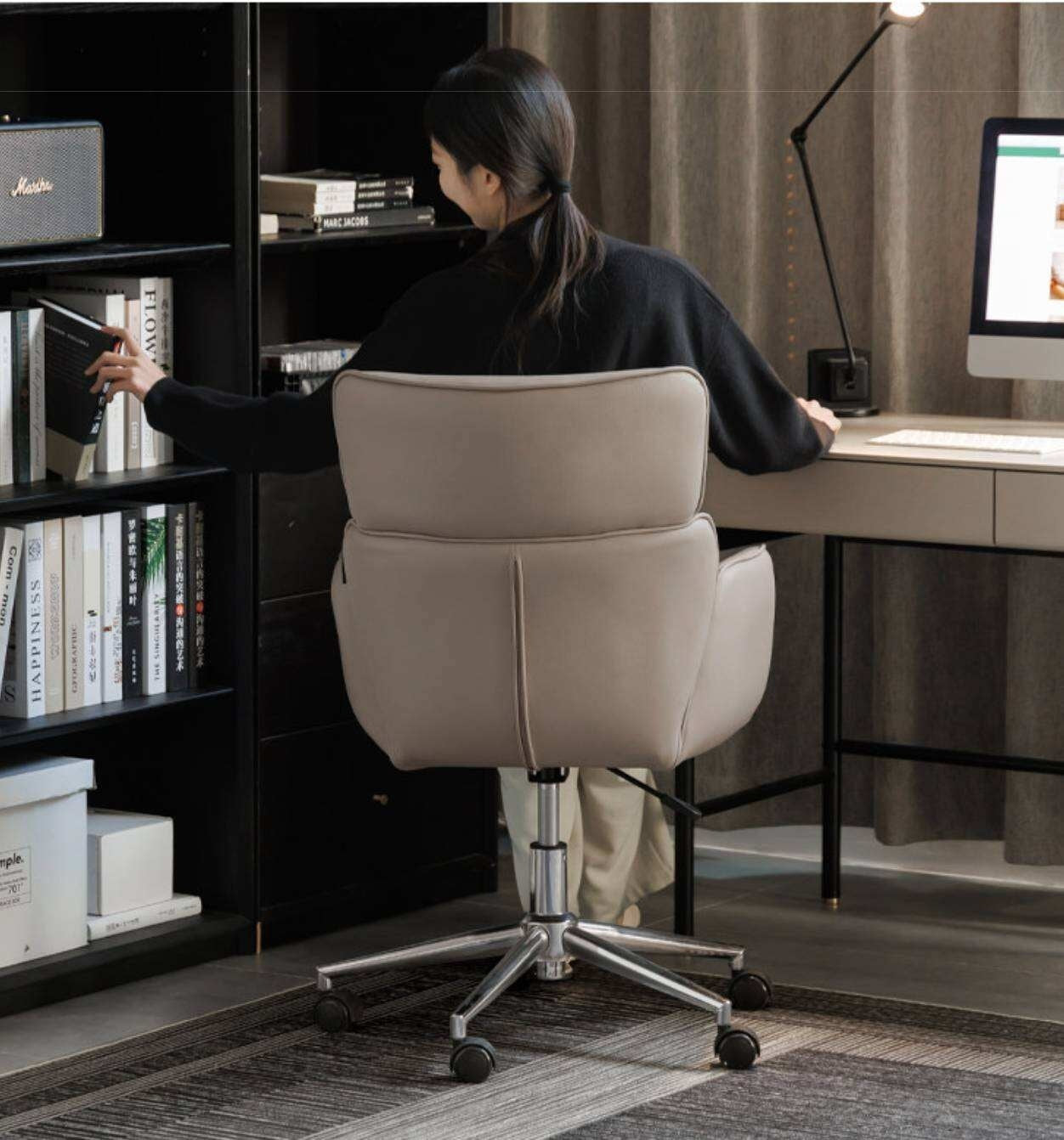 Organic Leather Lift Office Chair