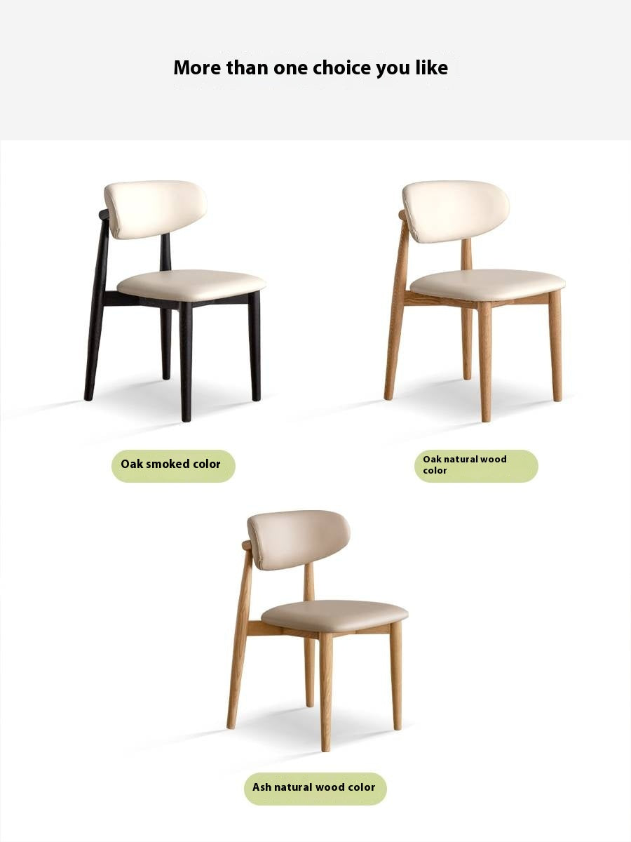 Set 4 pcs Ash, Oak Solid Wood Modern Soft Dining Chair