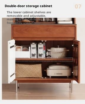 Tulipwood Solid Wood Medieval Style Sideboard