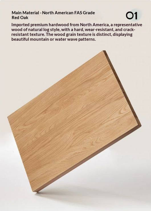 Oak Solid Wood Modern Coffee Table With Drawer