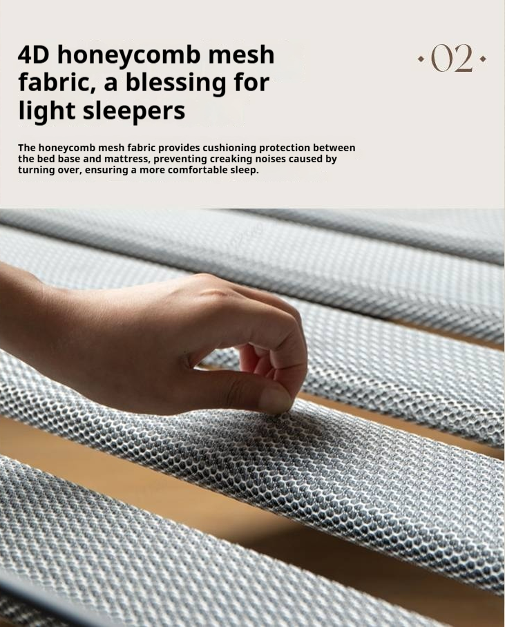 Fabric French Retro Soft Back Bed