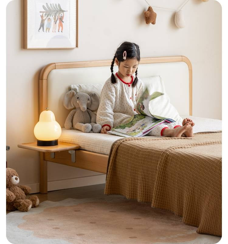 Beech Solid Wood Children's Creative Bedside Storage Rack