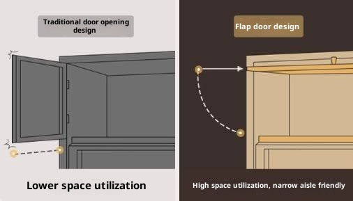 Black Walnut Solid Wood Italian Light Luxury Side Cabinet.