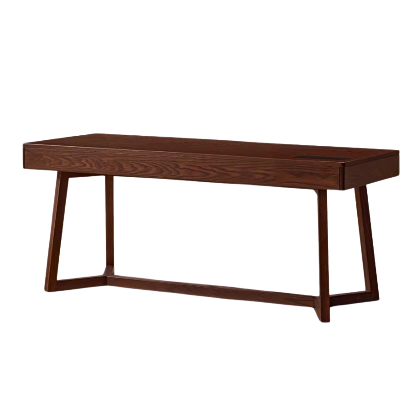 Black Walnut, Oak Solid Wood Italian Light Luxury Office Desk