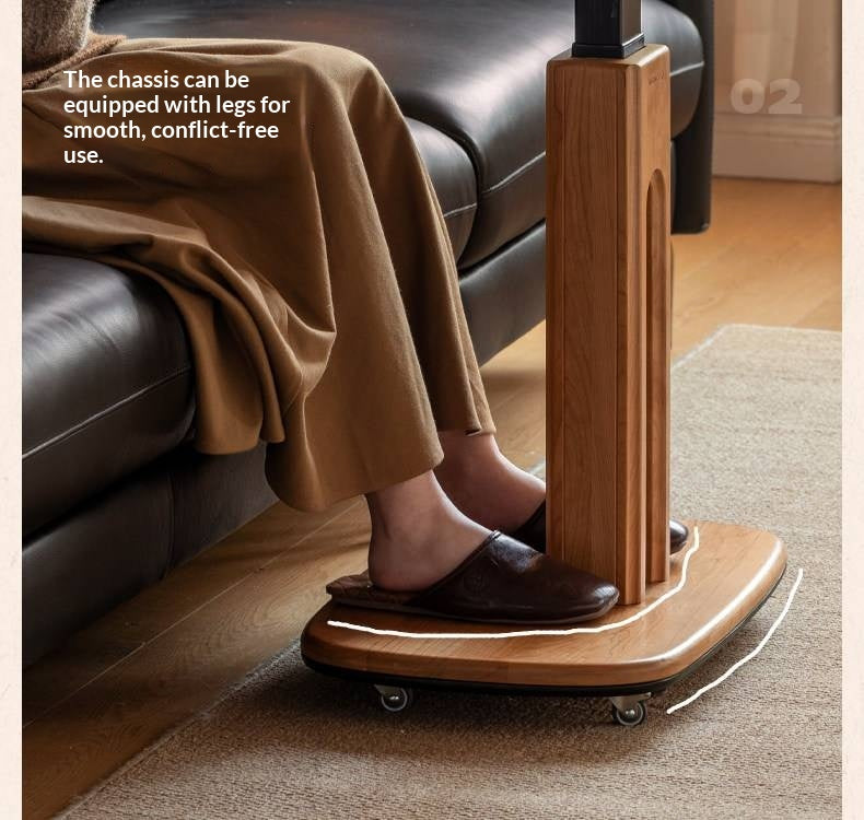 Cherry, Oak Solid Wood Lift Side Table