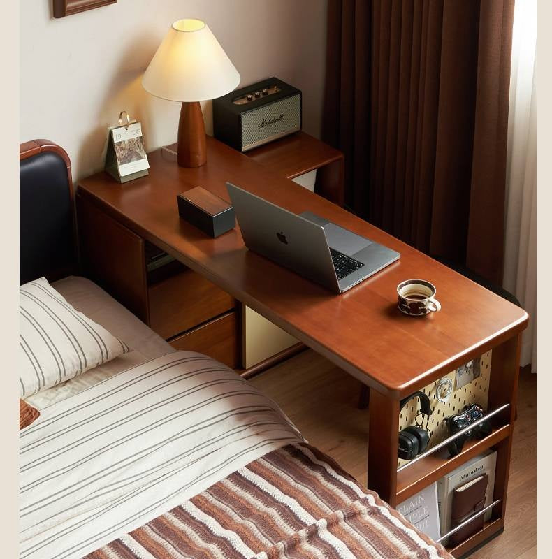 Poplar Solid Wood Antique Style Office Desk