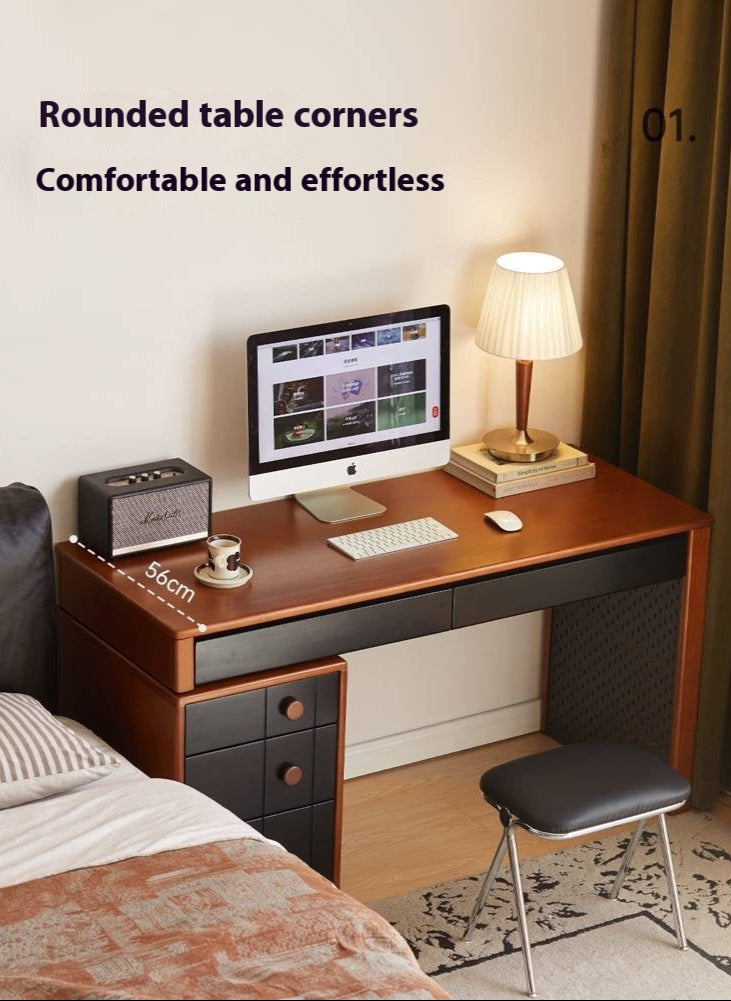 Poplar Solid Wood Retractable Office Table