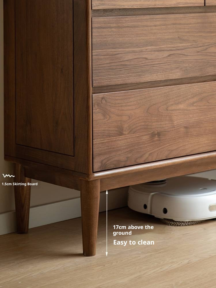 Black Walnut, Ash Solid Wood Chest of Drawers