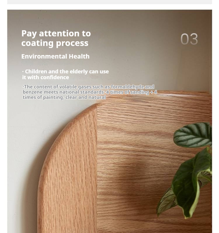 Oak, Ash Solid Wood Bookshelf Household Corner Storage Rack