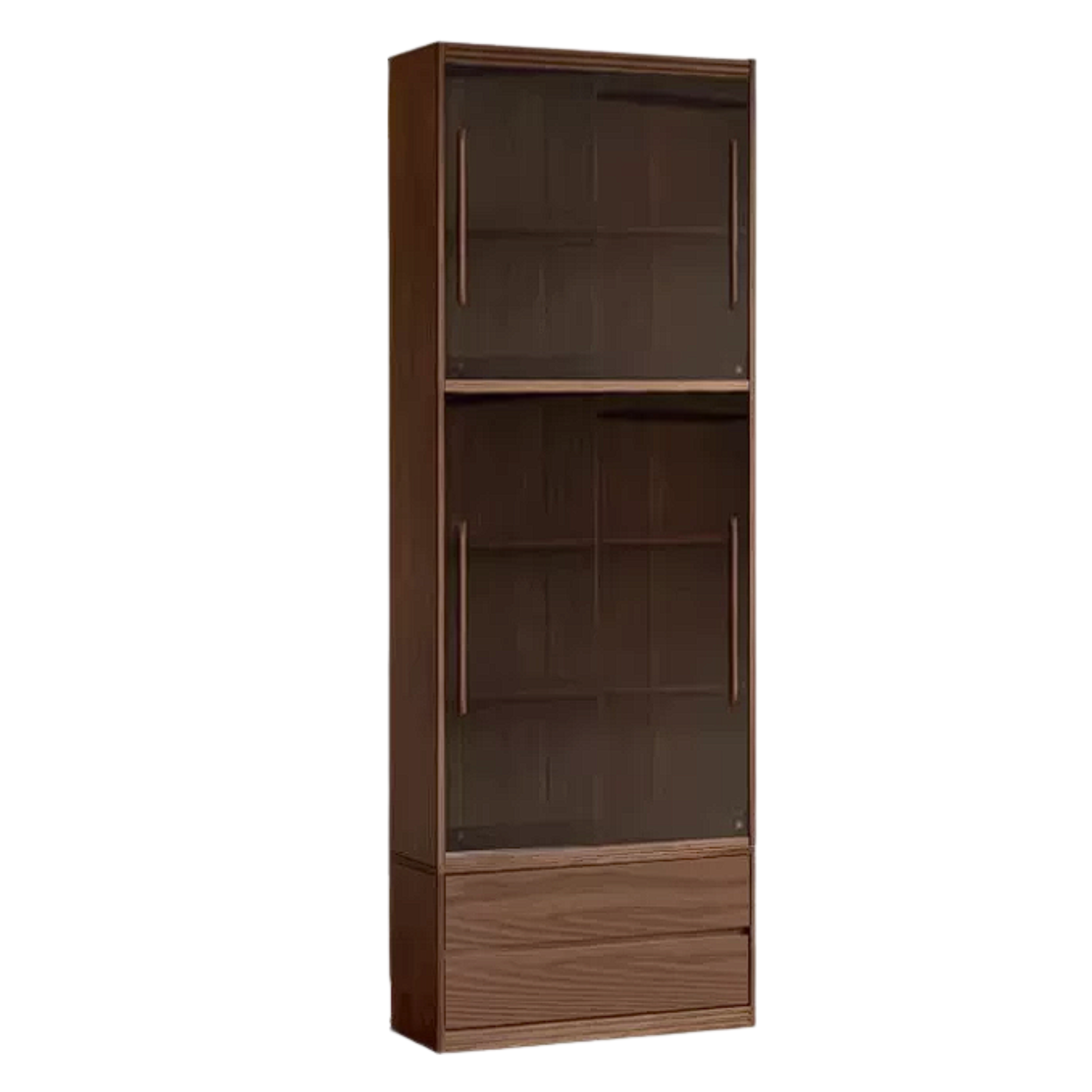 Sandalwood, Oak, Ash Solid Wood Combination Bookcase
