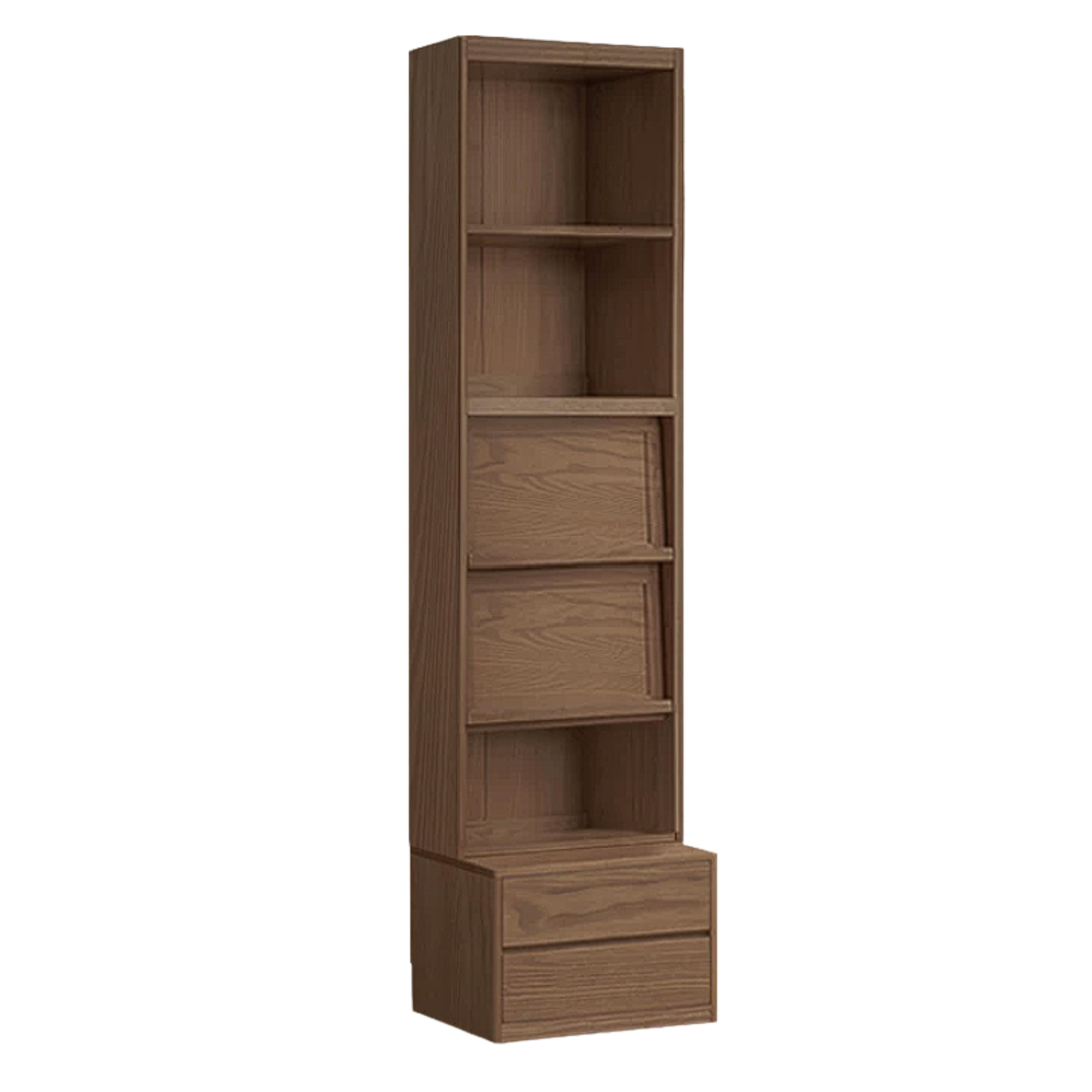 Sandalwood, Oak, Ash Solid Wood Combination Bookcase