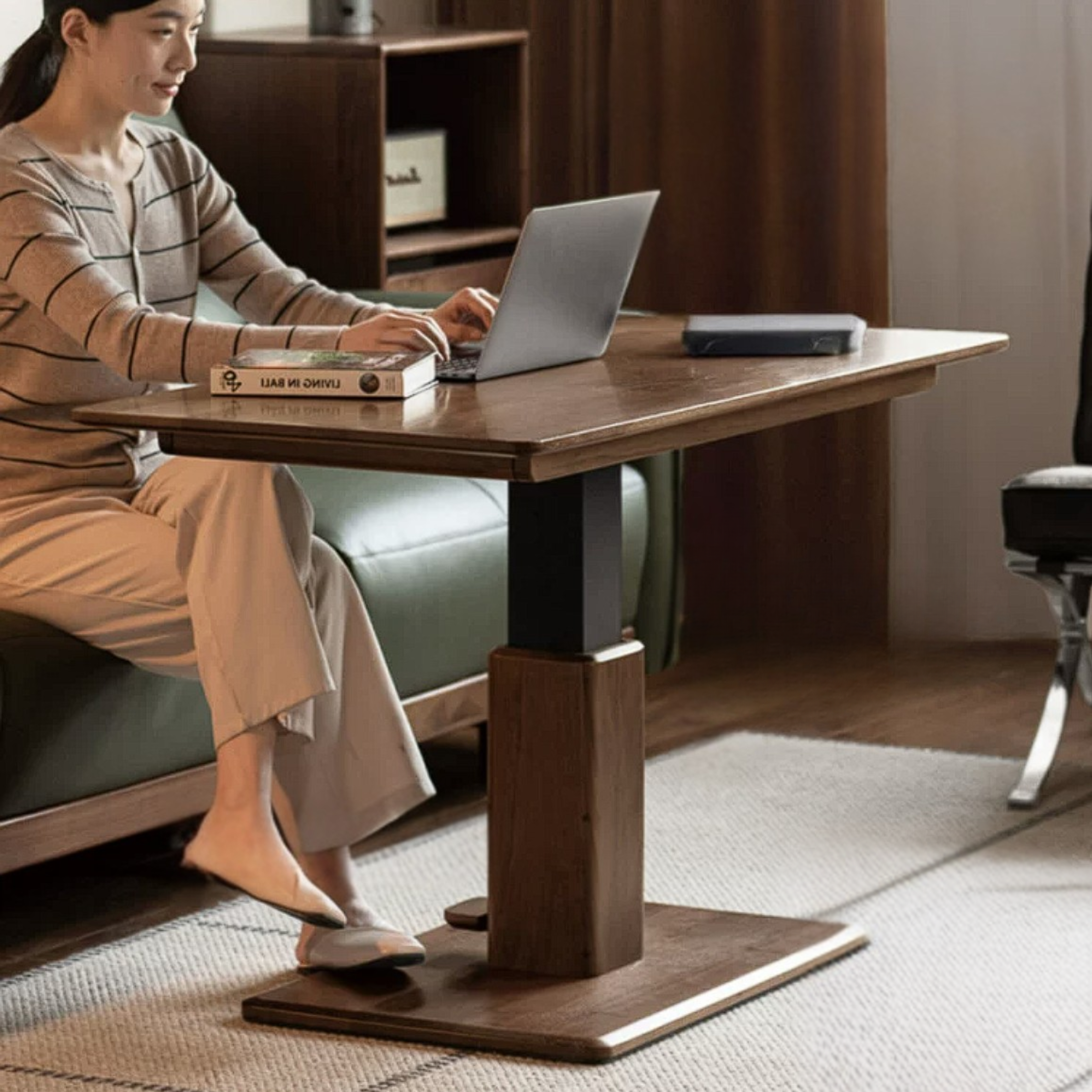 Cherry, Black Walnut, Sandalwood, Oak, Ash, Golden Paerwood Solid Wood Lift Table