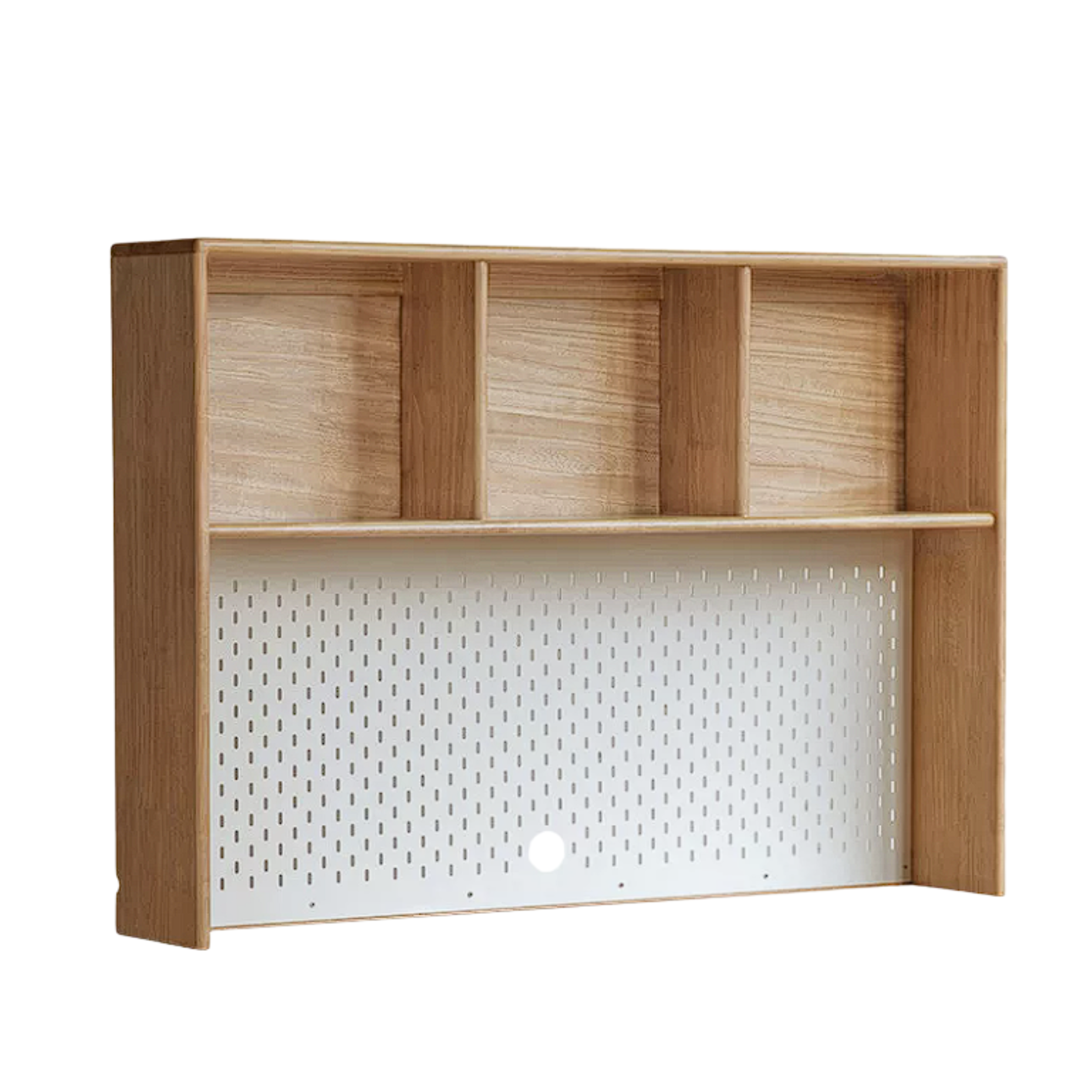 Beech, Oak, Rubberwood Solid Wood Study Desk with Shelf