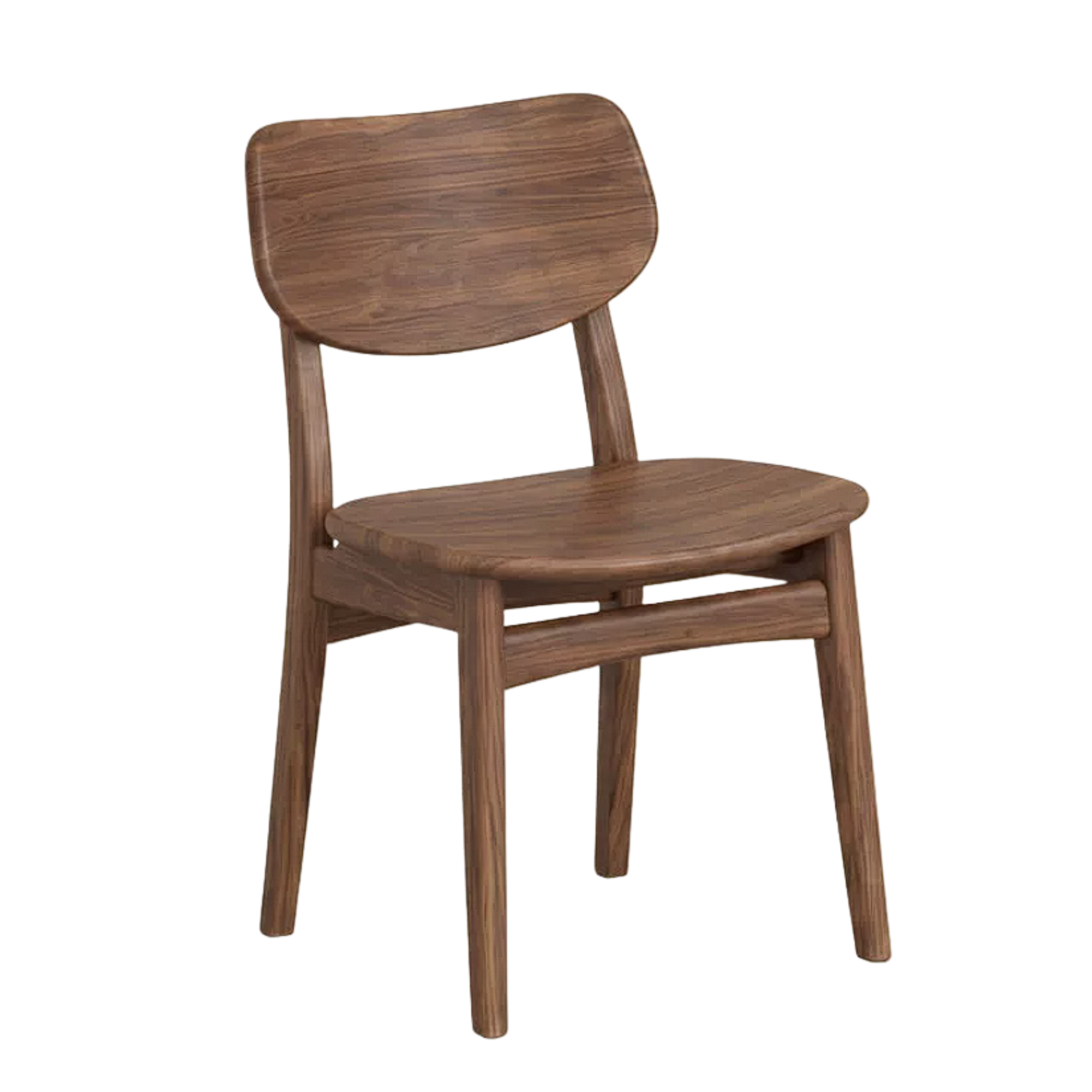 Set 4 pcs Black Walnut, White Ash, Oak, Sandalwood, Solid Rubberwood - Chair