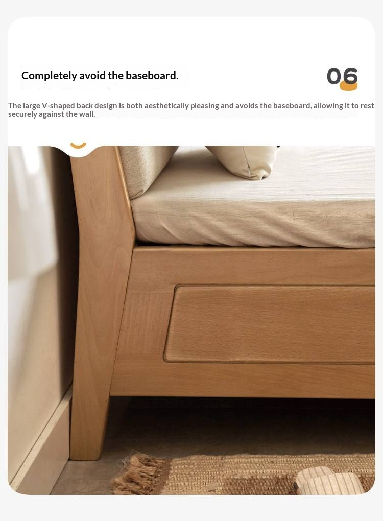 European Beech Solid Wood Multi-Functional Box Bed