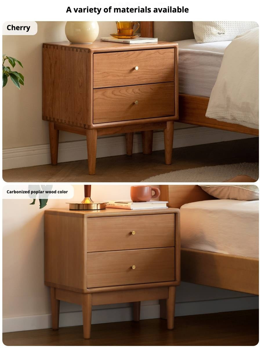 Ash, White Ash, Cherry Solid Wood Modern Style Nightstand