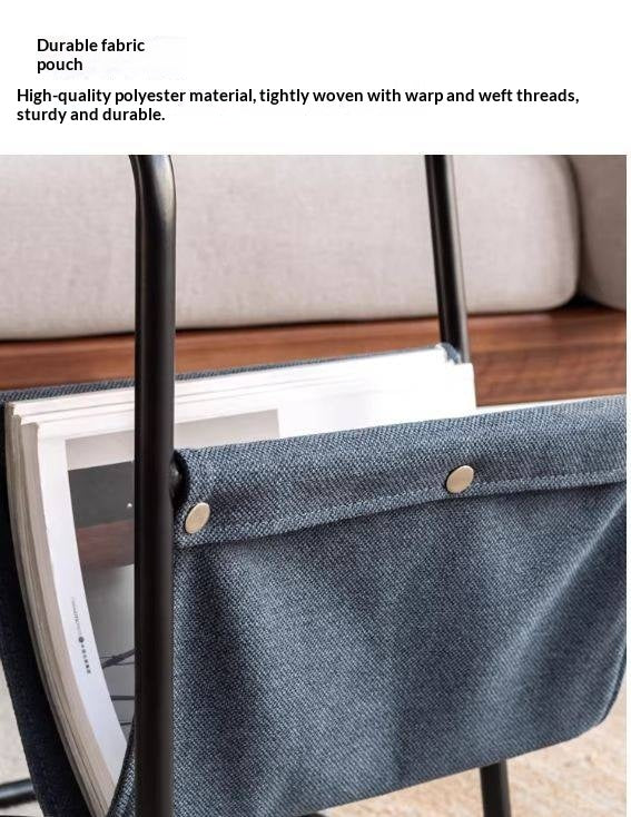 Black Walnut Solid Wood C-shaped Iron Side Table