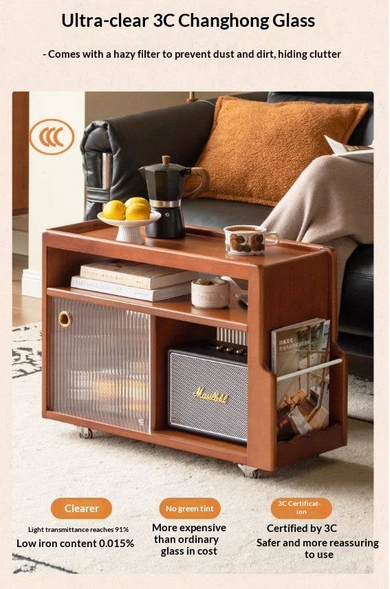 Oak, Poplar, Black Walnut Solid Wood Ancient Style Side Table