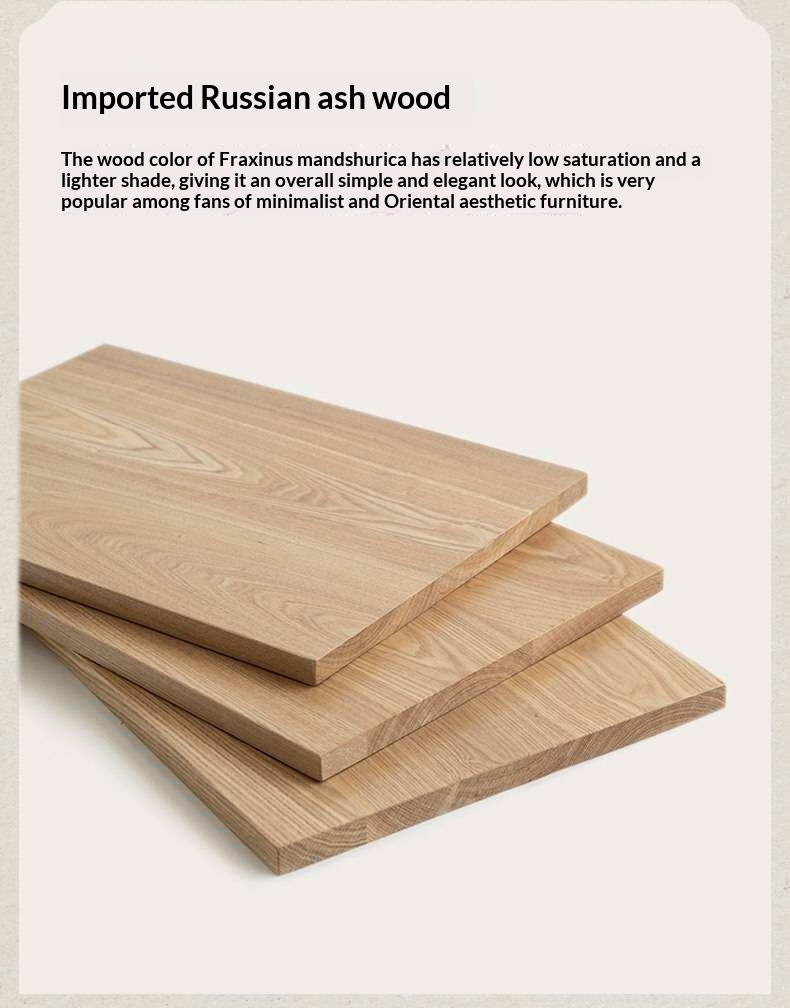 Ash Solid Wood Nordic Simple Modern Bed