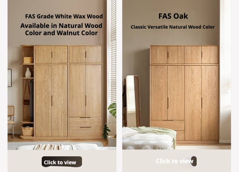 Black Walnut Solid Wood Large Wardrobe.